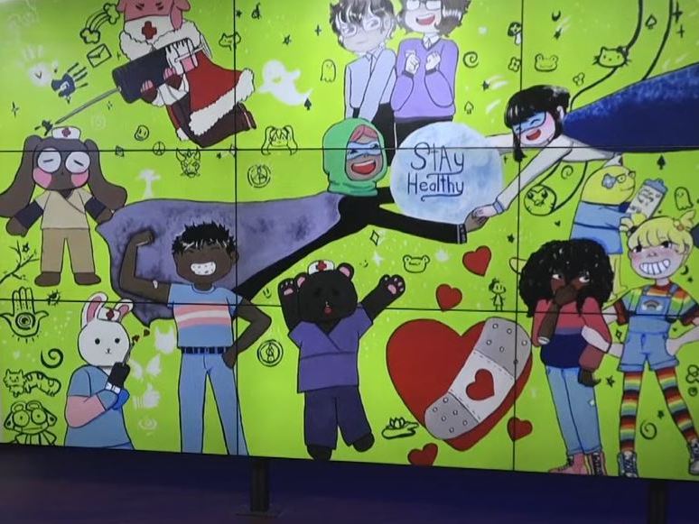 A high school student’s mural angers parents over what they say