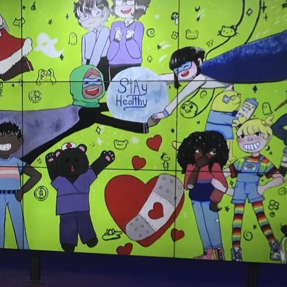 A high school student's mural angers parents over what they say are hidden messages
