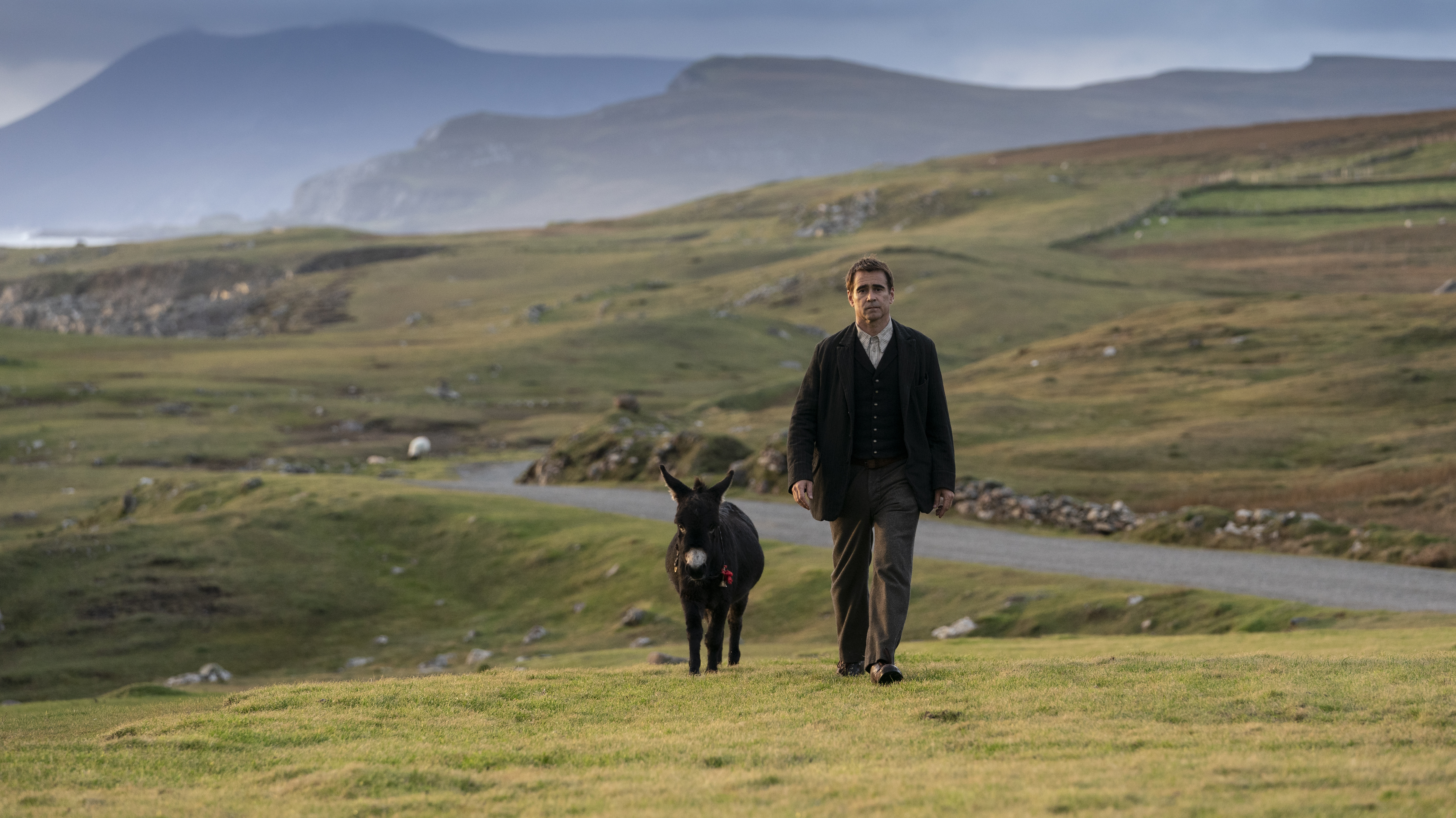 Colin Farrell plays a sweet-souled farmer whose best (human) friend abruptly dumps him in The Banshees of Inisherin.