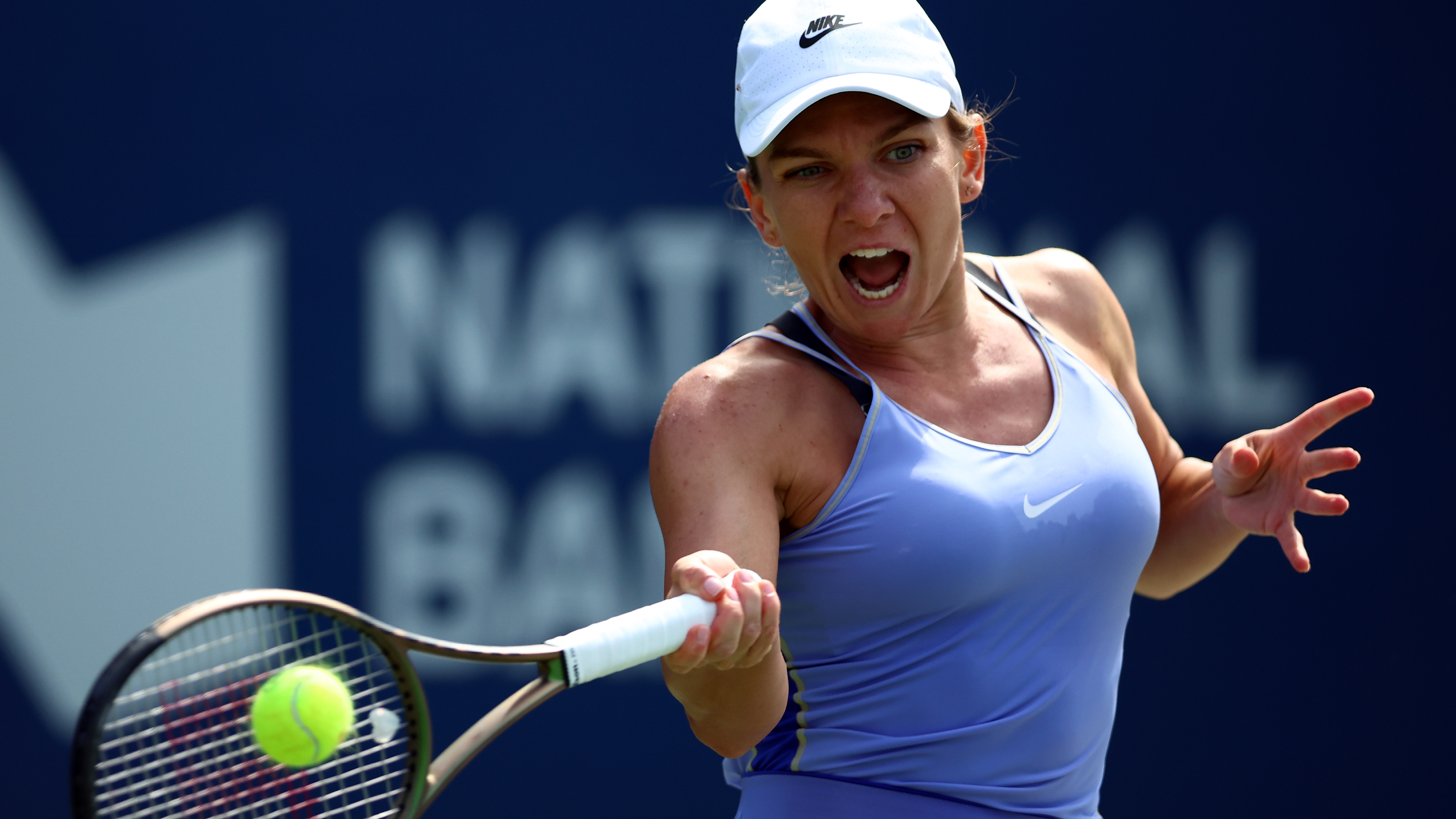 Simona Halep says she felt "completely confused and betrayed" when the International Tennis Integrity Agency told her she had tested positive for roxadustat. Halep is seen here in Toronto, where she won the National Bank Open in August.