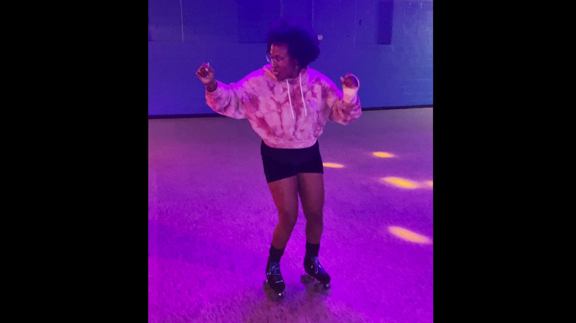 Roller skating feels a lot like love, and falling is just part of the process