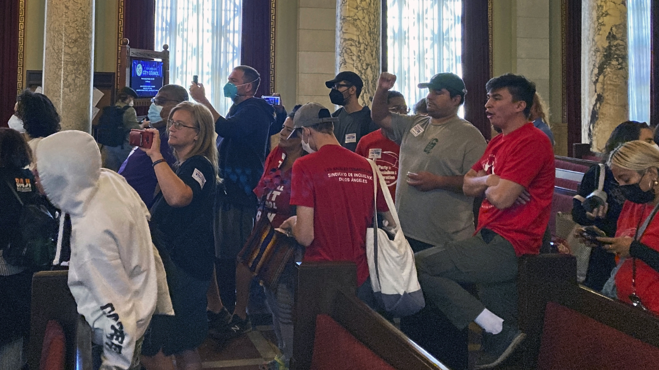 The Los Angeles City Council censures members involved in racist conversation