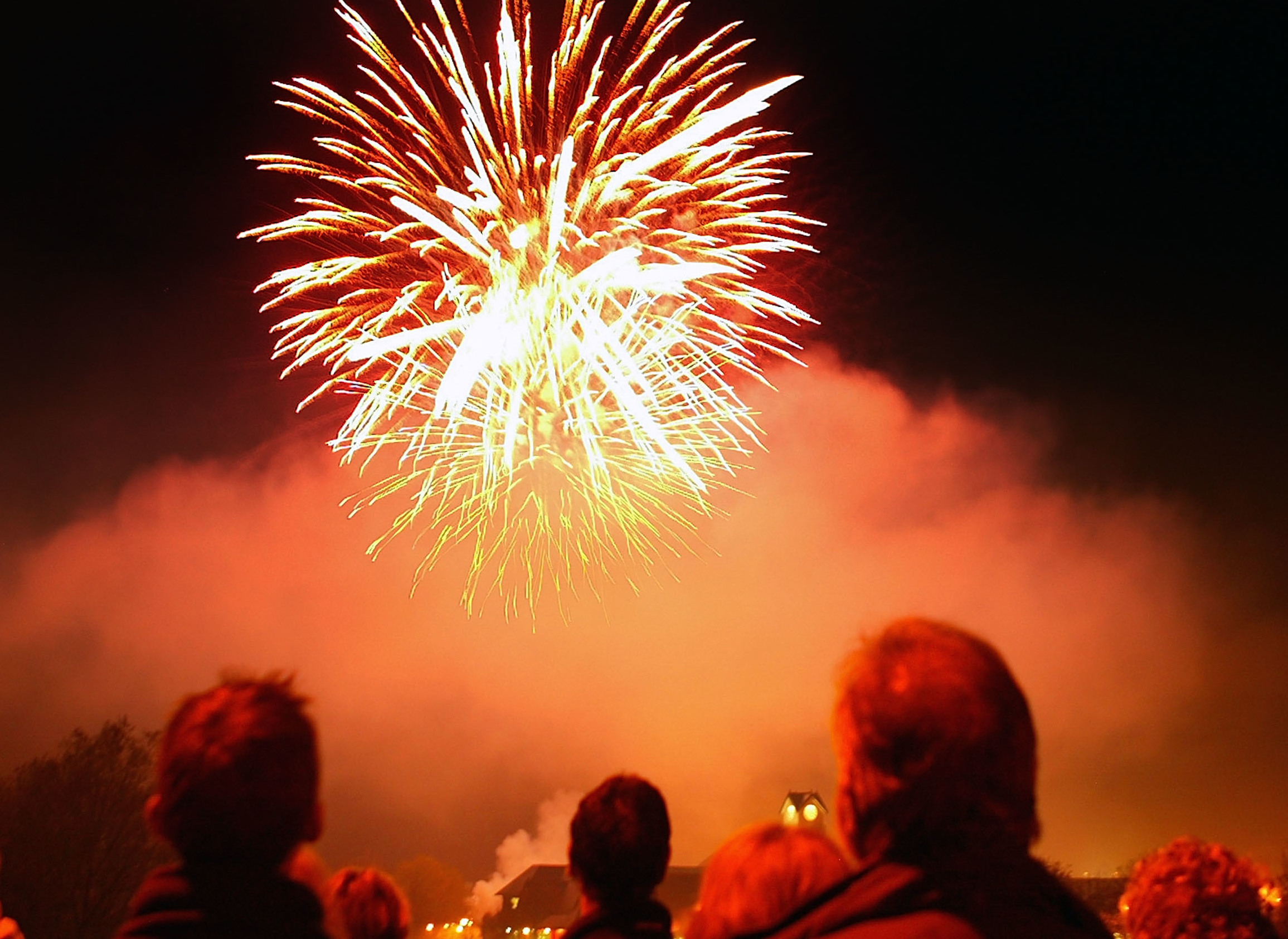 In England, crowds come together on Nov. 5 to watch fireworks and bonfires in celebration of Guy Fawkes Day. (Getty Images)