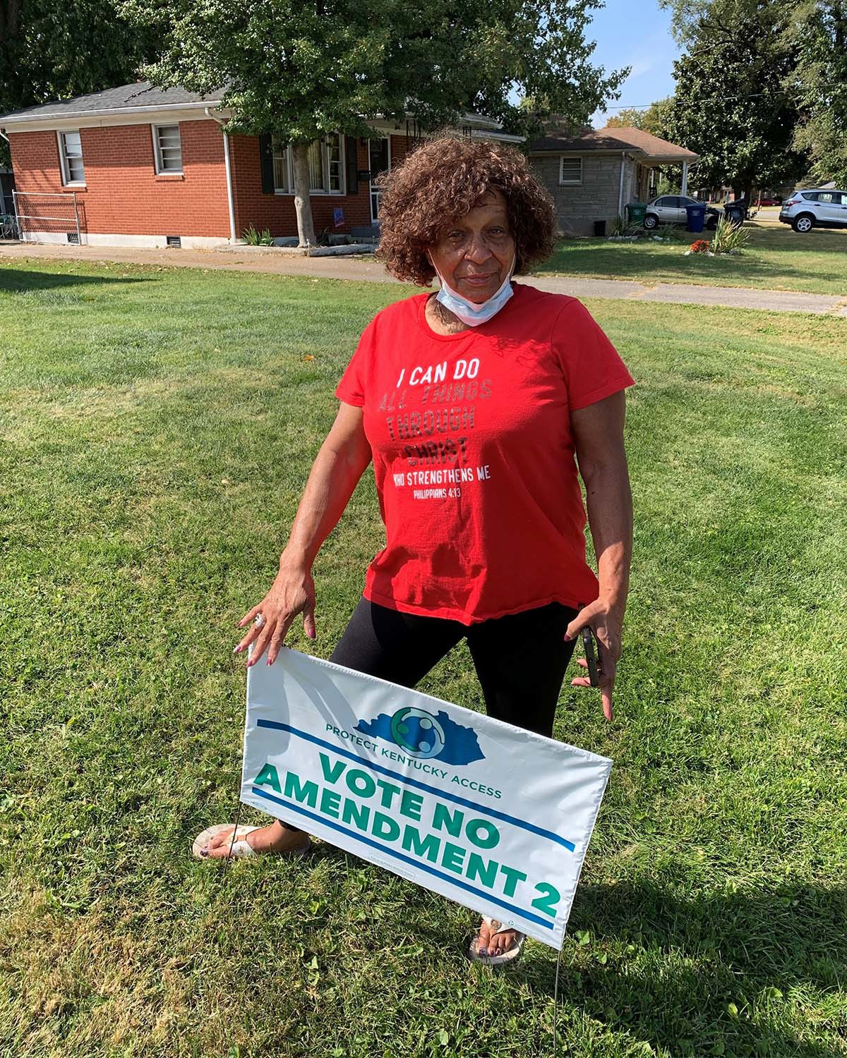 Altia Connor, 71, of Louisville, says she remembers a time when pregnant teens sometimes died from botched abortions. She opposes Amendment 2. (NPR)