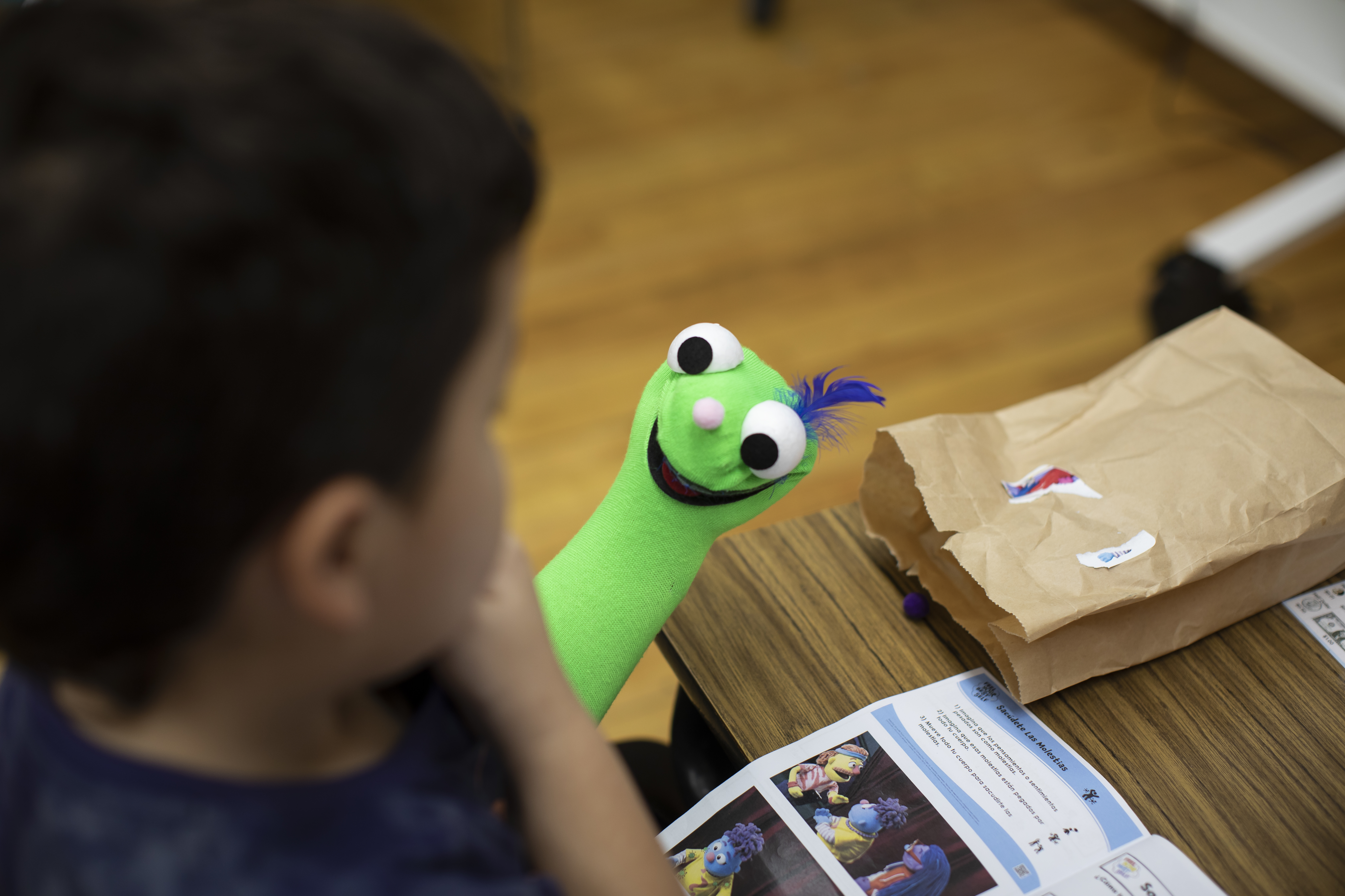 A new school program uses puppets to help students manage their