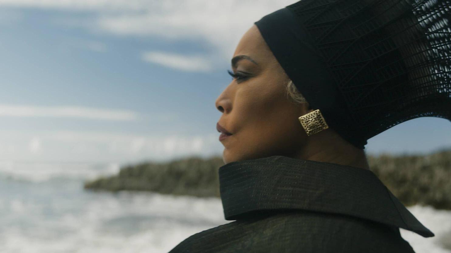 Angela Bassett is Queen Ramonda in Black Panther: Wakanda Forever.