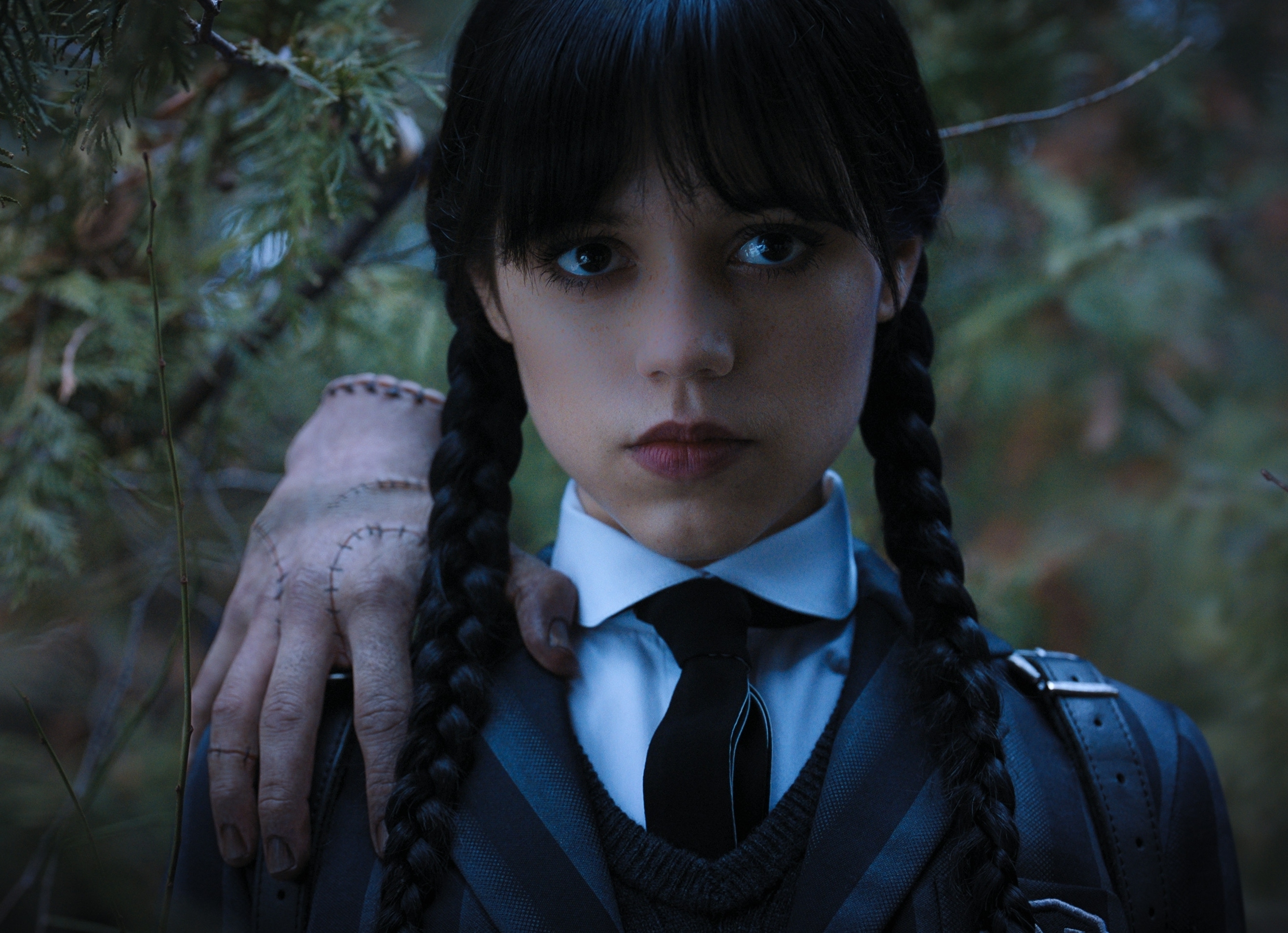 Jenna Ortega as Wednesday Addams in Wednesday.