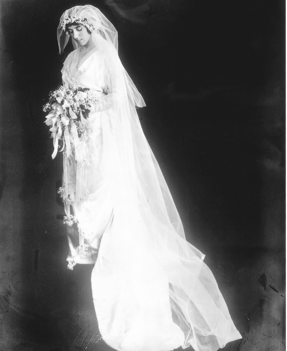 Eleanor Wilson, daughter of President Woodrow Wilson, on her wedding day, May 7, 1914. Eleanor married William G. McAdoo, who served as her father's Treasury Secretary.