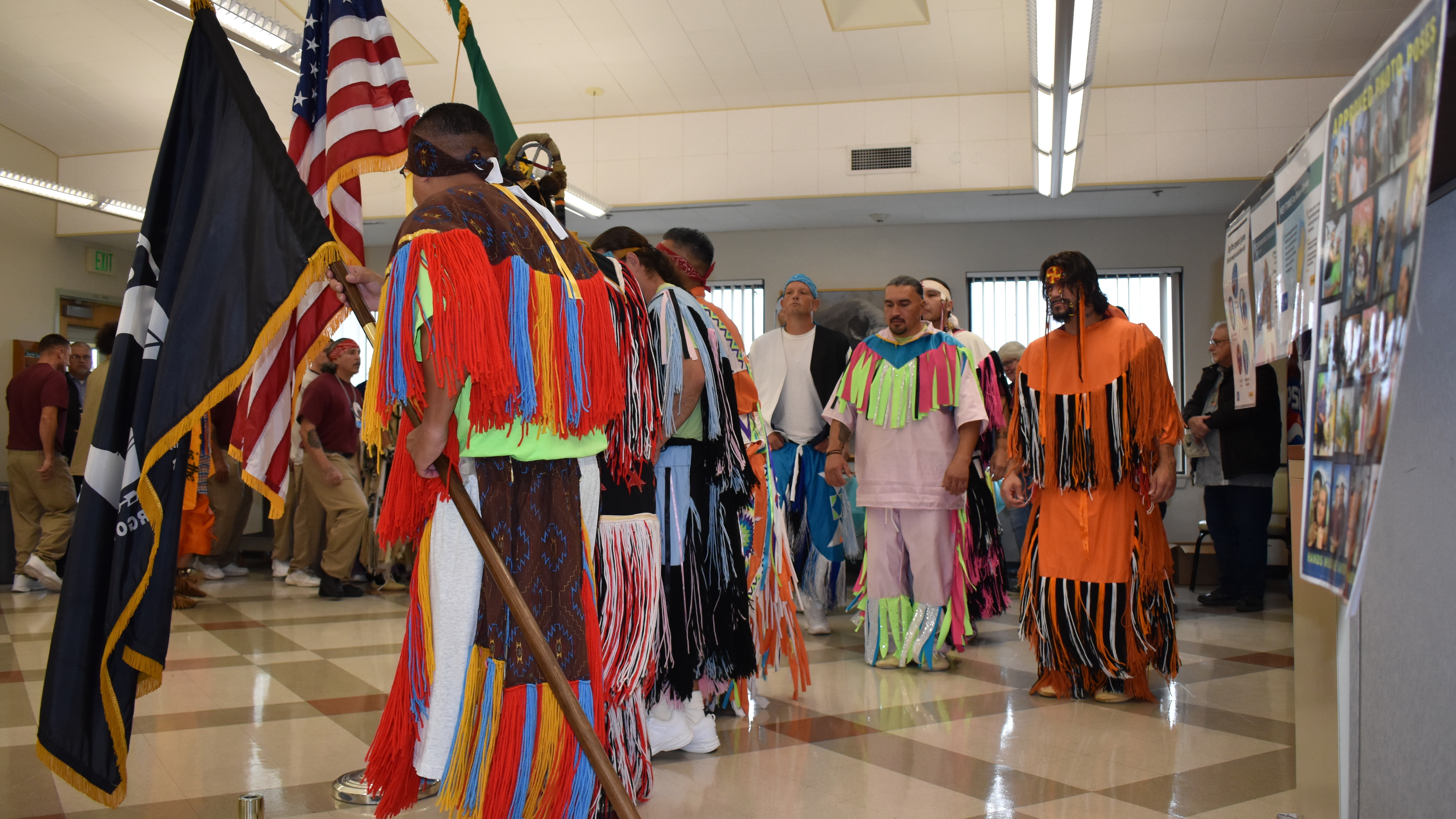 Prison powwows in Washington state restart after a 2-year break because of Covid