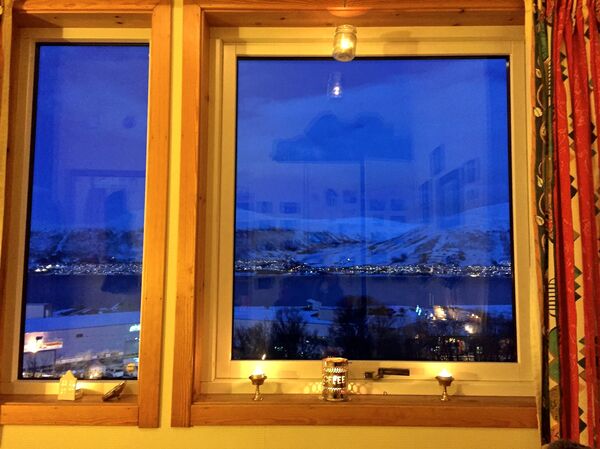 The polar night continues for about 2.5 months.
