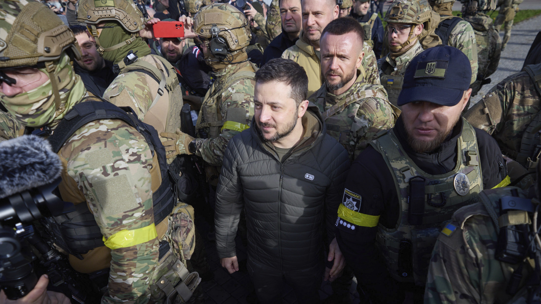 Ukraine's President Zelenskyy makes surprise visit to liberated city of Kherson