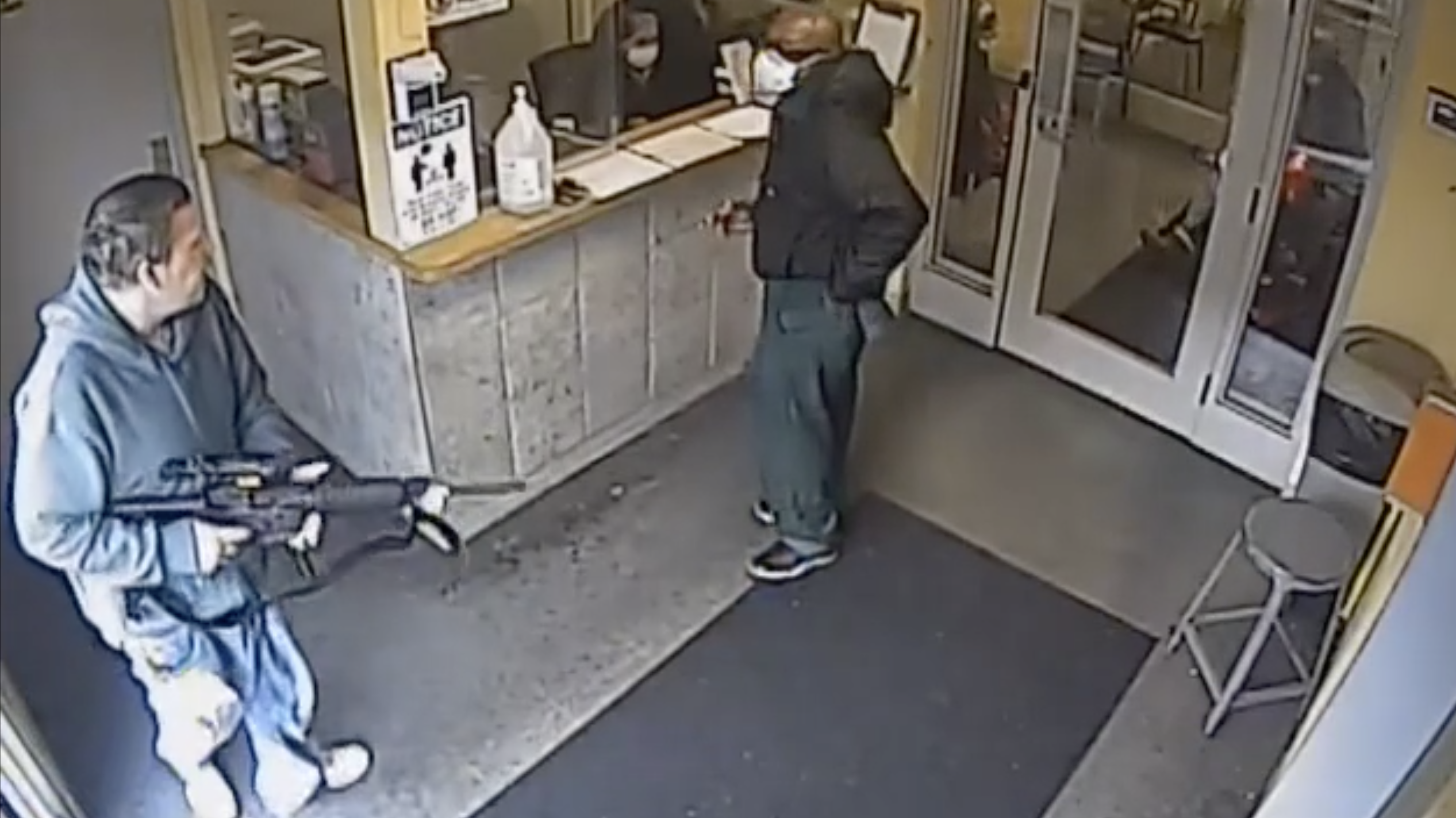 An unarmed guard prevented a gunman from entering a Buffalo treatment clinic