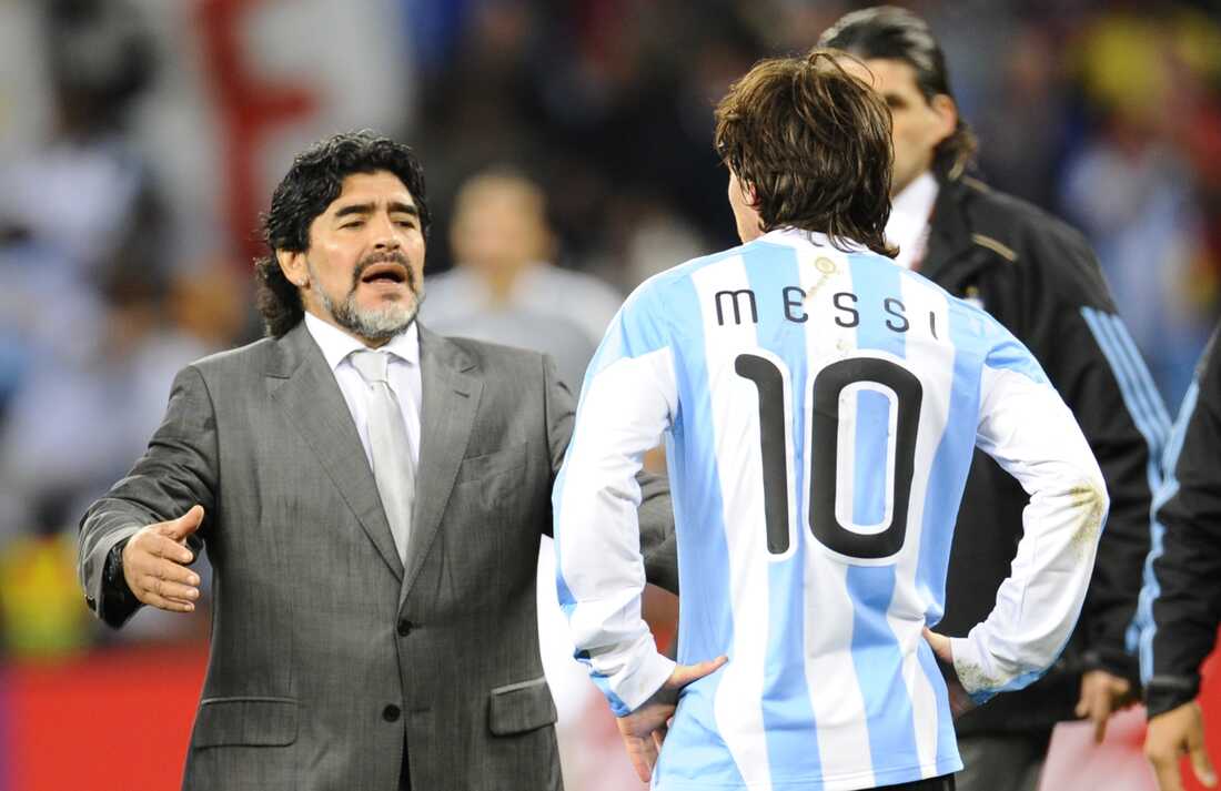 Lionel Messi pays homage to Diego Maradona as he introduces new Argentina  jersey