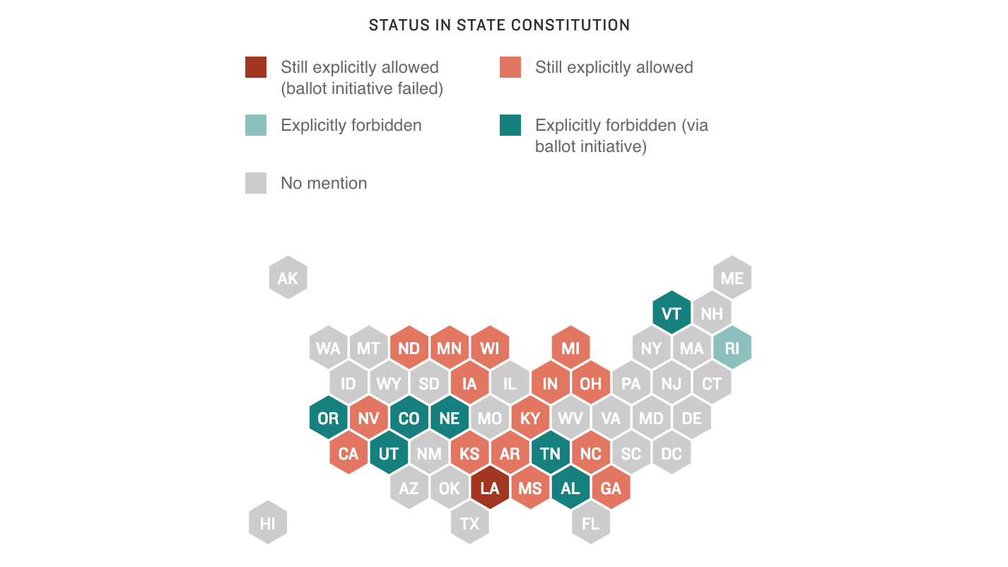 Louisiana voters rejected an antislavery ballot measure. The reason is complicated 