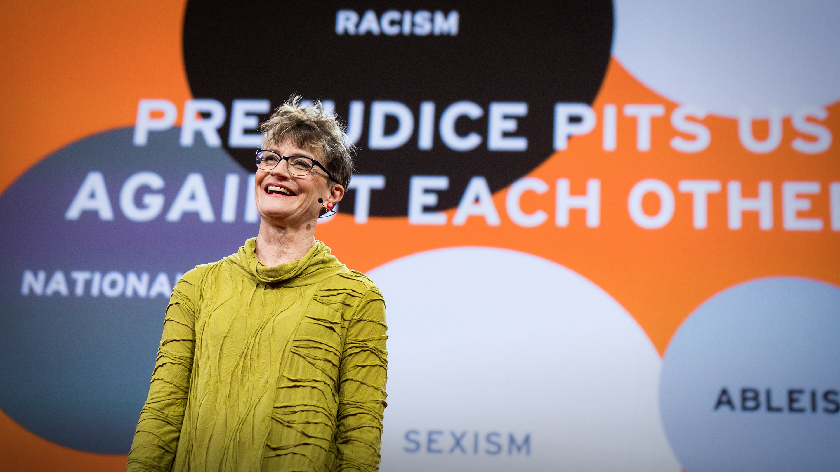 Ashton Applewhite speaks at TED2017 - The Future You, April 24-28, 2017, Vancouver, BC, Canada. Photo: Bret Hartman / TED