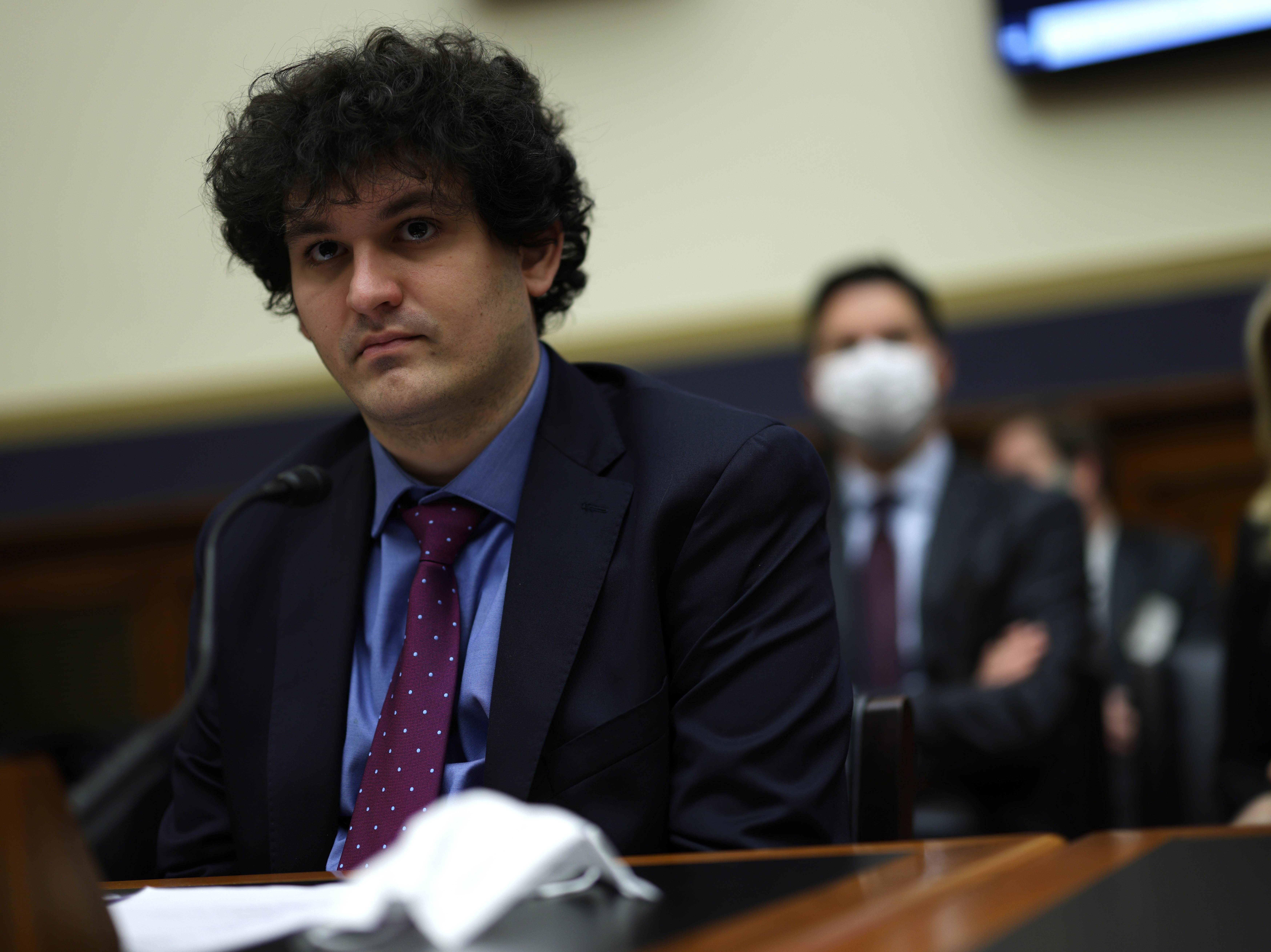 Sam Bankman-Fried, then FTX's CEO, appeared before the House Financial Services Committee in December 2021. Its chairwoman, Rep. Maxine Waters (D-CA), says she expects him to testify again soon. (Getty Images)