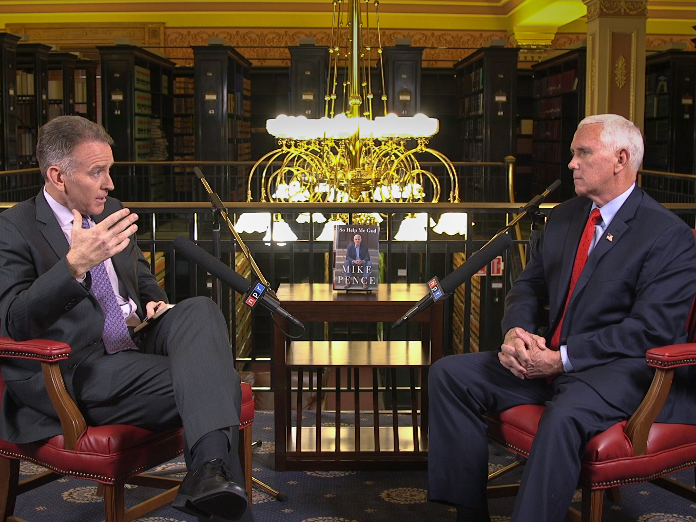Steve Inskeep and Mike Pence  discussed Pence's latest book, So Help Me God. (NPR)
