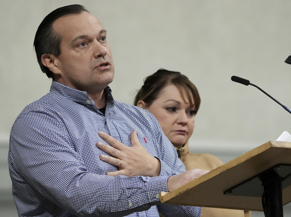 Steve Goncalves talks about his daughter, Kaylee Goncalves, who was one of four University of Idaho students who were killed on Nov. 13, 2022, on Wednesday, Nov. 30, 2022, during a vigil for the four students in Moscow, Idaho.