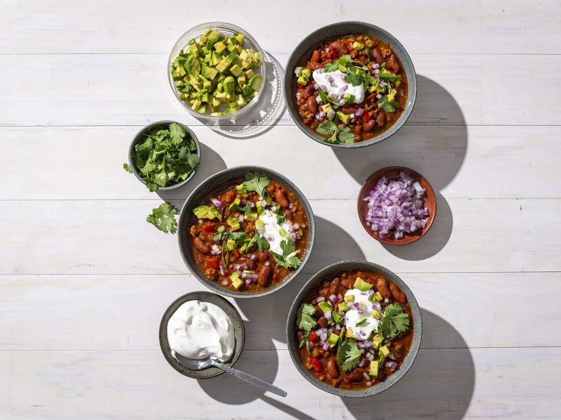 Plant-based meat is the star of this veggie chili recipe : NPR