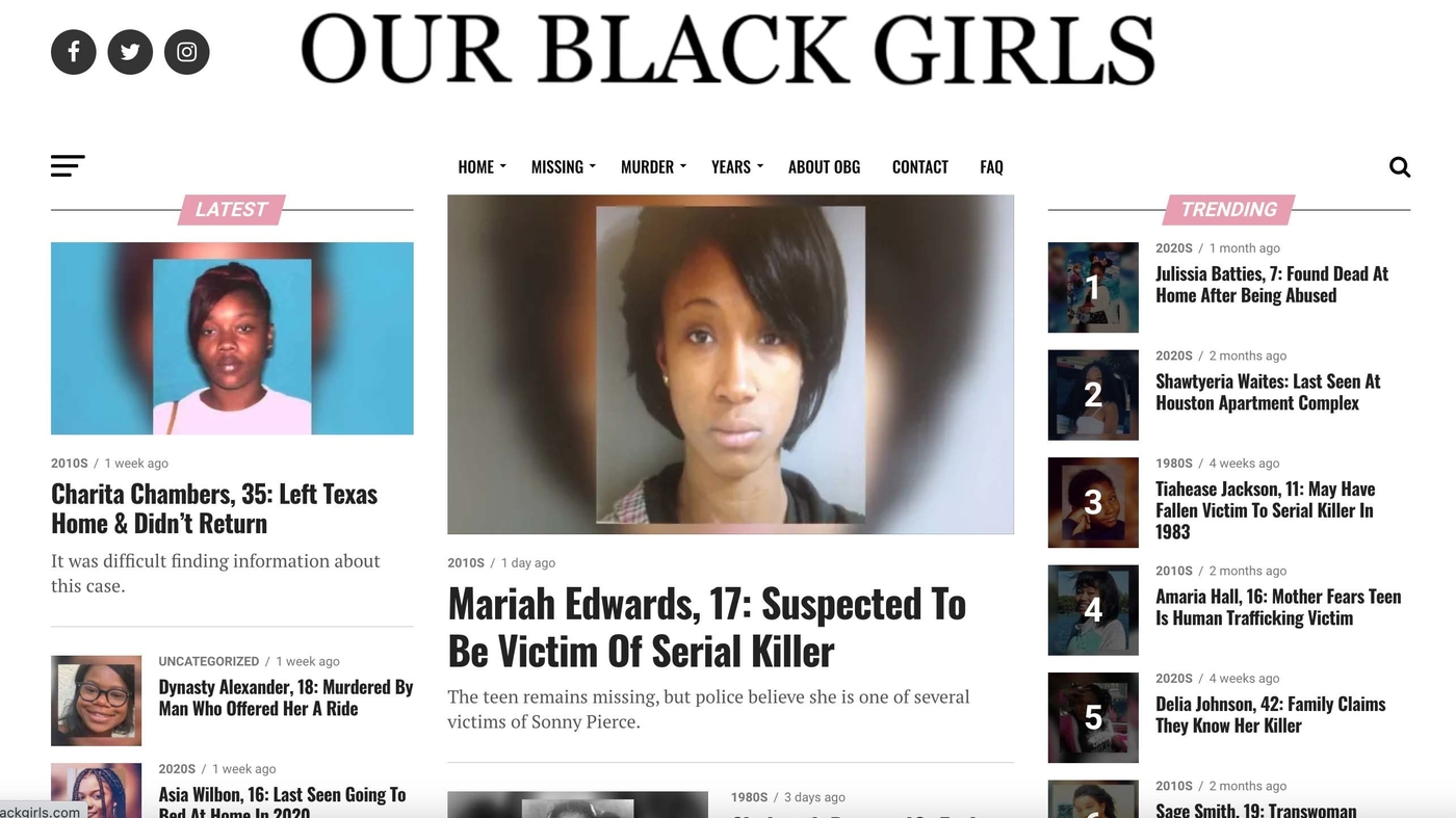 A new website unravels media coverage and 'missing white woman syndrome