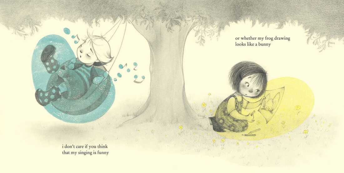 I Don't Care, written by Julie Fogliano and illustrated by Molly Idle and Juana Martinez-Neal