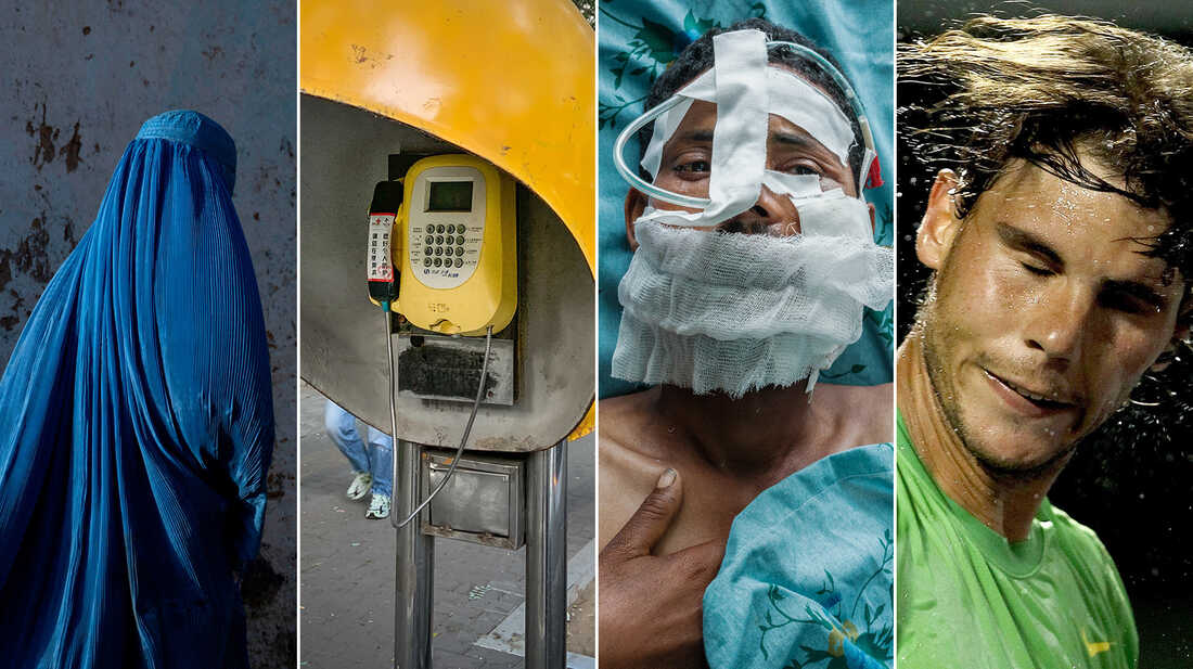 From left: Wakil Kohsar/AFP via Getty ImagesAowen Cao/NPRYasuyoshi Chiba/AFP via Getty ImagesMatthew Stockman/Getty Images