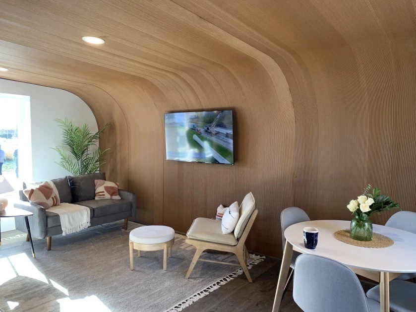 The roof, walls and floor of this house were made using the University of Maine&#039;s 3D printer.