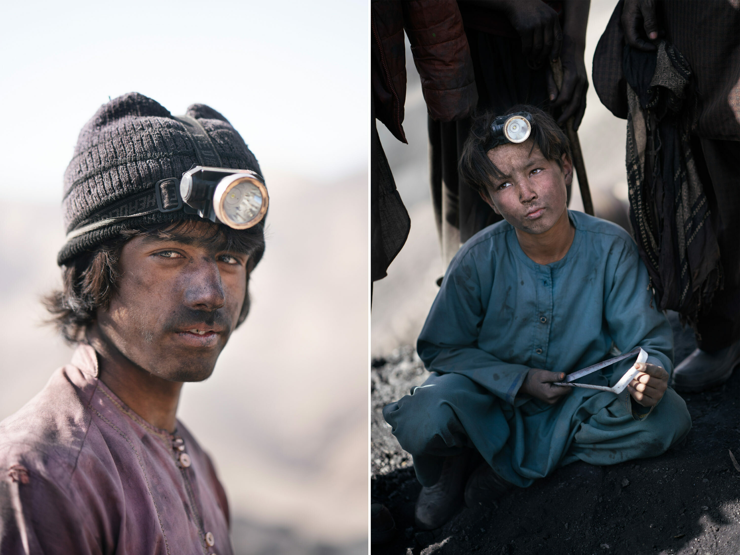 In Afghanistan, coal mining relies on the labor of children 4 Left: Abdul Salaam, 17, has been working at the mine since he was 9 years old. Right: Mansour, 12, began working at the mine last year, after his parents sent him. Impoverished families are sending their children to work in the one industry that offers jobs and a steady wage. Children are more easily able than grown men to squeeze into the narrow mining tunnels and shafts.