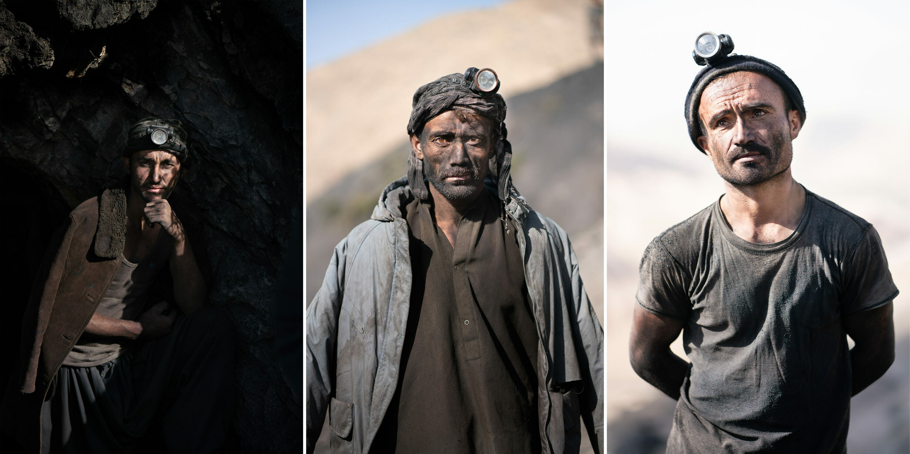 In Afghanistan, coal mining relies on the labor of children 6 Left to right: Mohammed Asif Faisel, 22, Amir Mohammad Sharin, 33, and Shamsurrahman Mirzada, 32, have all worked in the mines since they were underage.