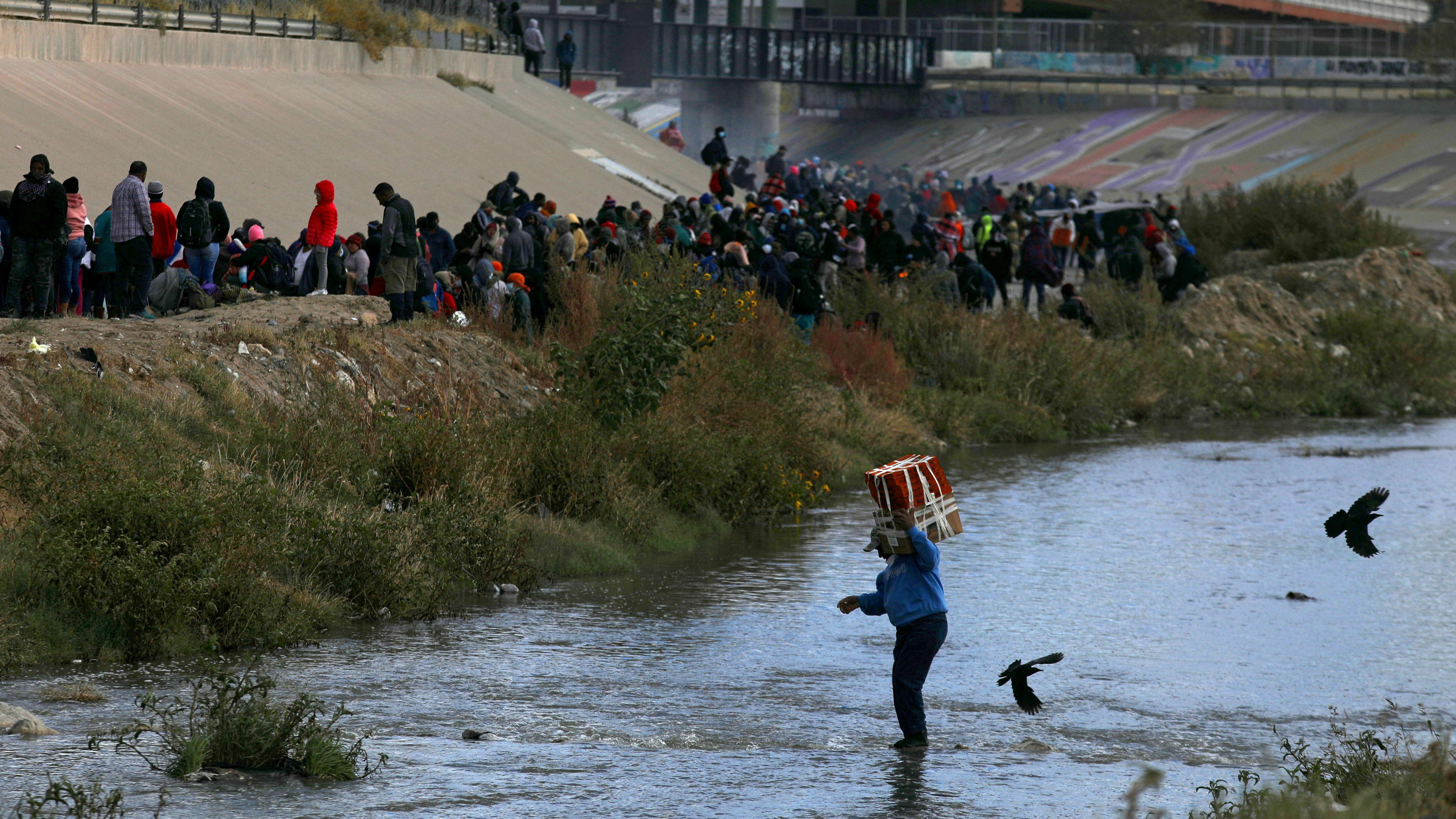 A Texas mayor has declared a state of emergency over migrants crossing the border
