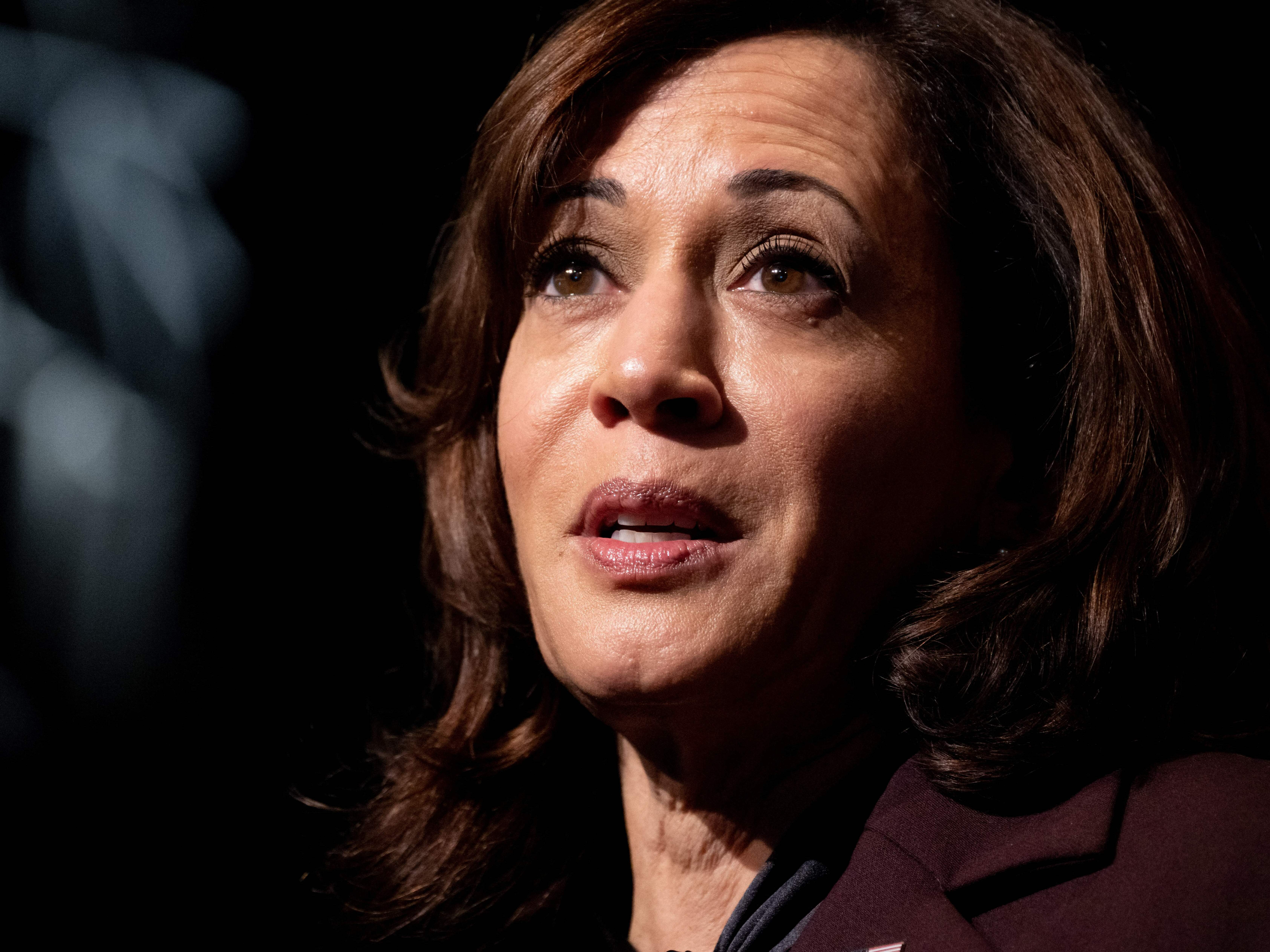 Two busloads of migrants were also sent to U.S. Vice President Kamala Harris's home in September. (AFP via Getty Images)