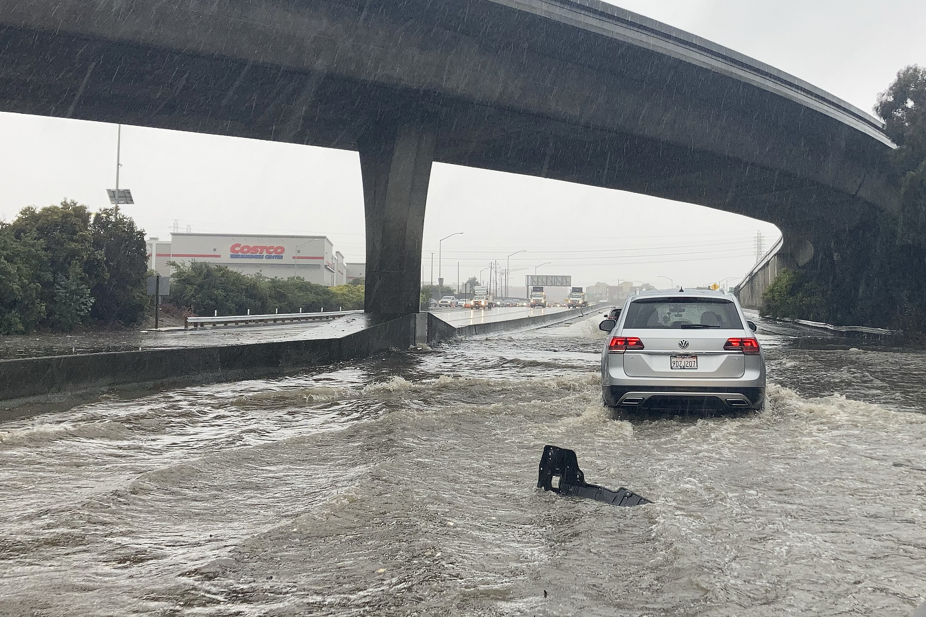 Atmospheric river dumps heavy rain and snow across California NPR