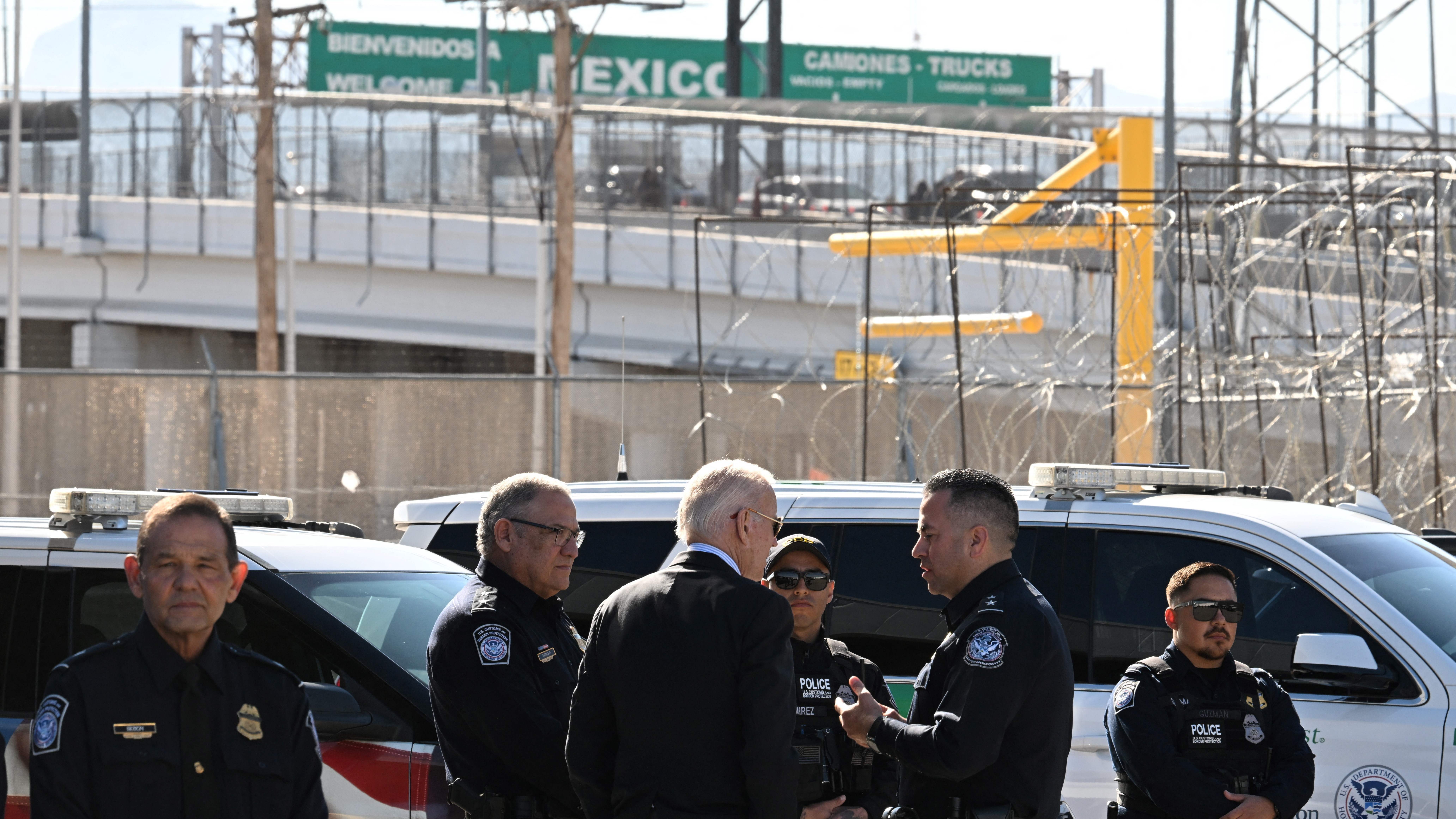 Biden makes his first visit to the southern border as president
