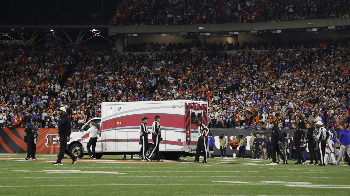 Terrifying football moment as Bills' Hamlin collapses after tackle