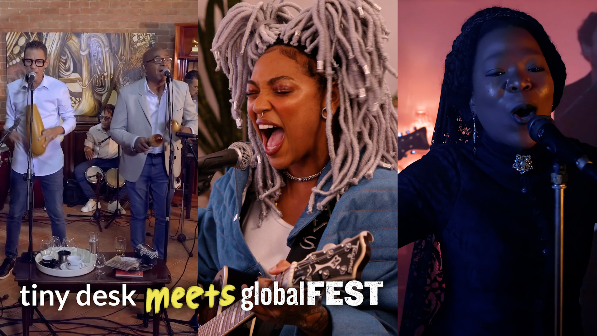 Tiny Desk meets globalFEST: Septeto Santiaguero, Bia Ferreira, Moonlight Benjamin