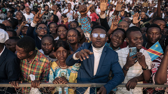 Pope Francis celebrates Mass with million faithful in the Democratic Republic of Congo