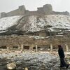 A Turkish castle that withstood centuries of invasions is damaged in the earthquake