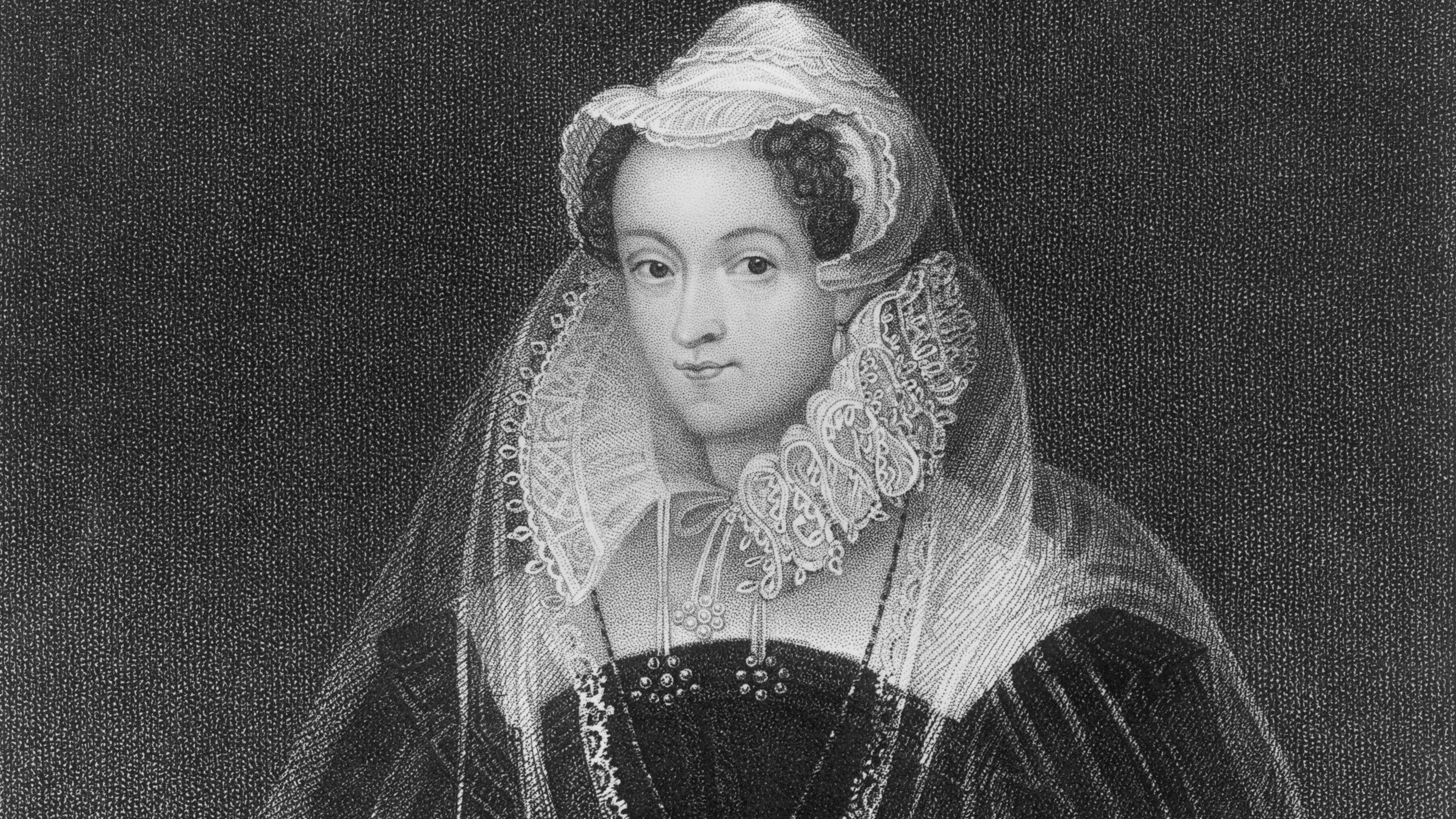 An engraving by W.T. Fry (based on a painting) of Mary Stuart, also known as Mary Queen of Scots, circa 1587. An international trio of codebreakers discovered and decrypted letters she wrote during her years in captivity in England.