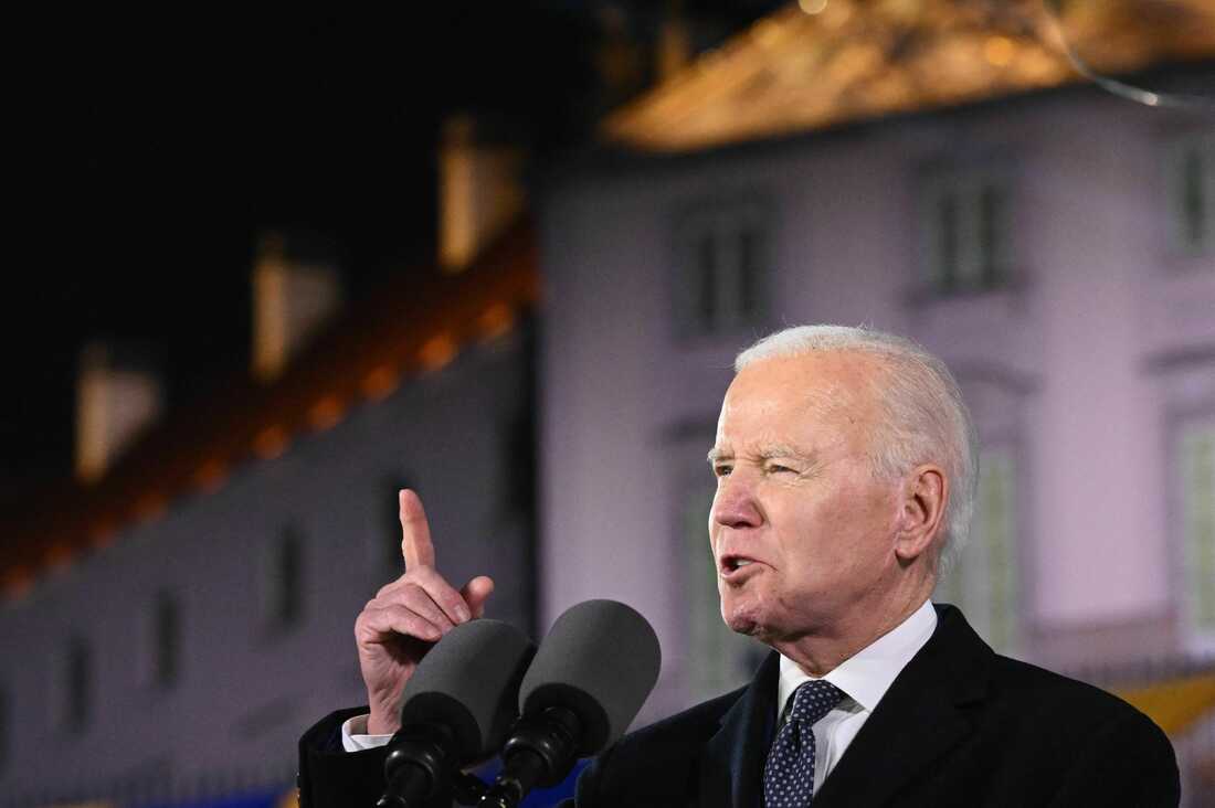 Biden Promises Ukraine Will Never Be A Victory For Russia : NPR