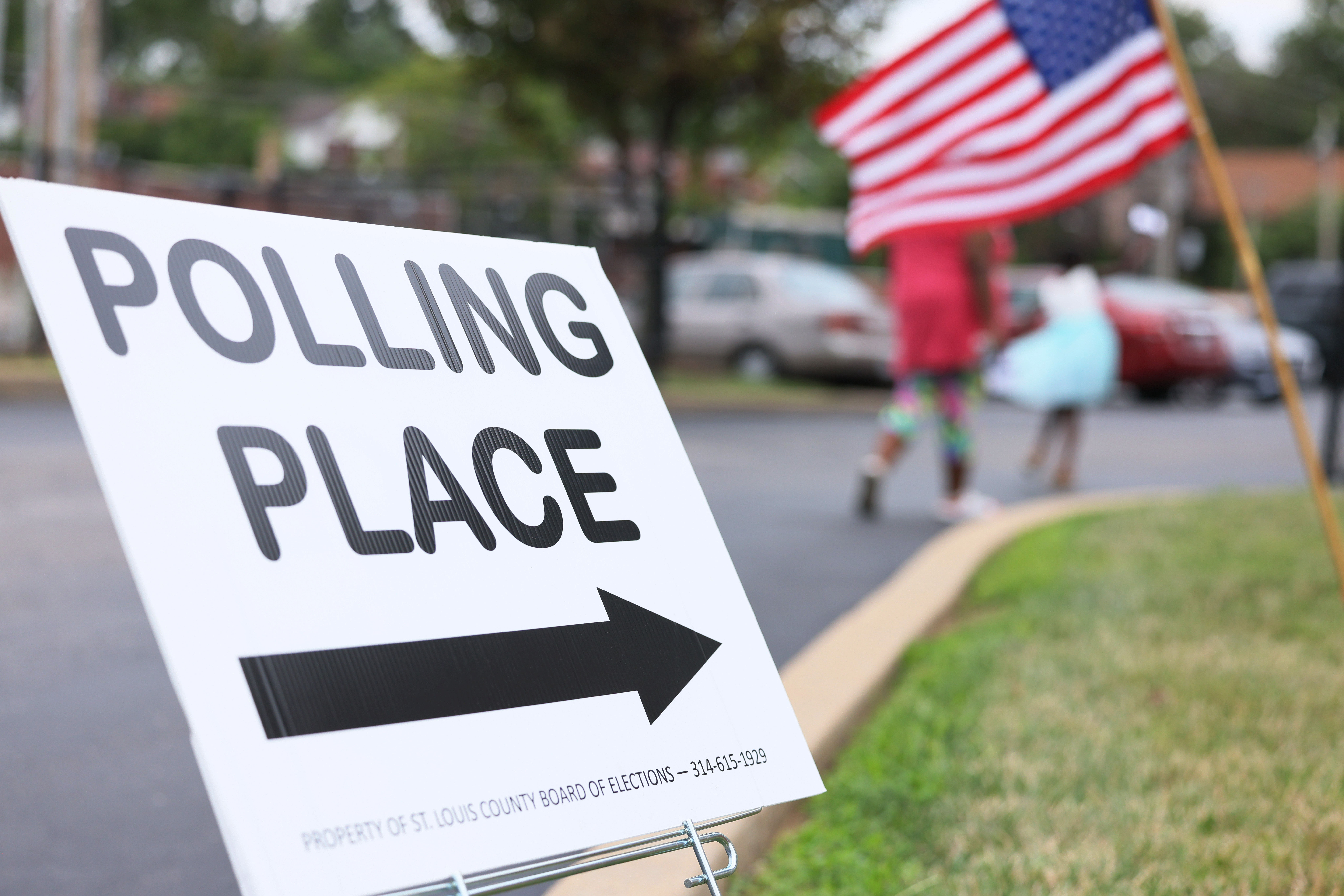 This group gets left-leaning policies passed in red states. How? Ballot measures 2 A "Polling Place" sign is seen during primary Election Day at Barack Obama Elementary School on Aug. 2, 2022, in St Louis, Mo.