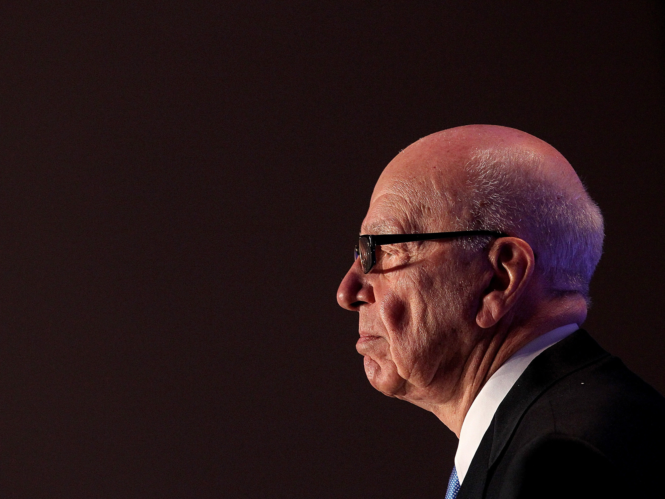 Rupert Murdoch in 2011. His media empire spans five continents and includes the Wall Street Journal, the New York Post, and Fox News. (Getty Images)