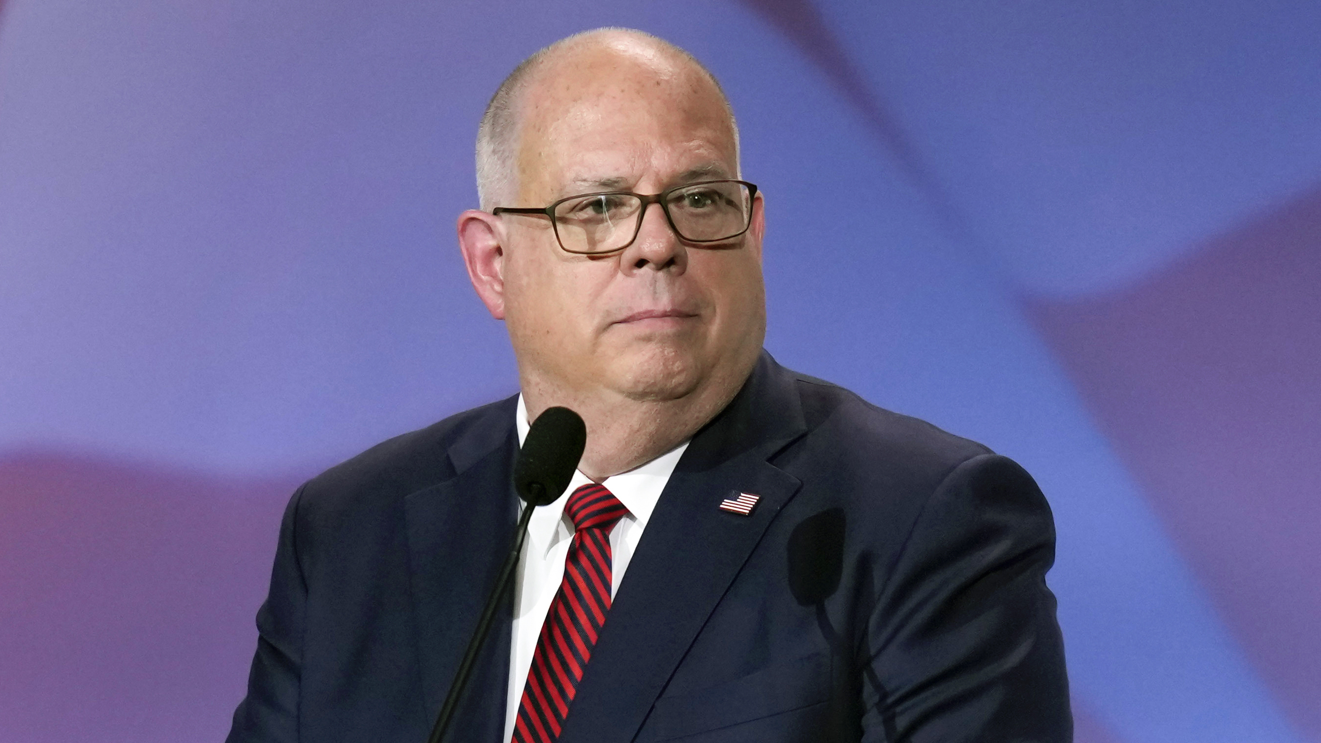Former Maryland Gov. Larry Hogan, a Republican, is pictured in 2022. He said on Sunday that he will not run for the White House in 2024, after long positioning himself as a possible alternative to the former president.