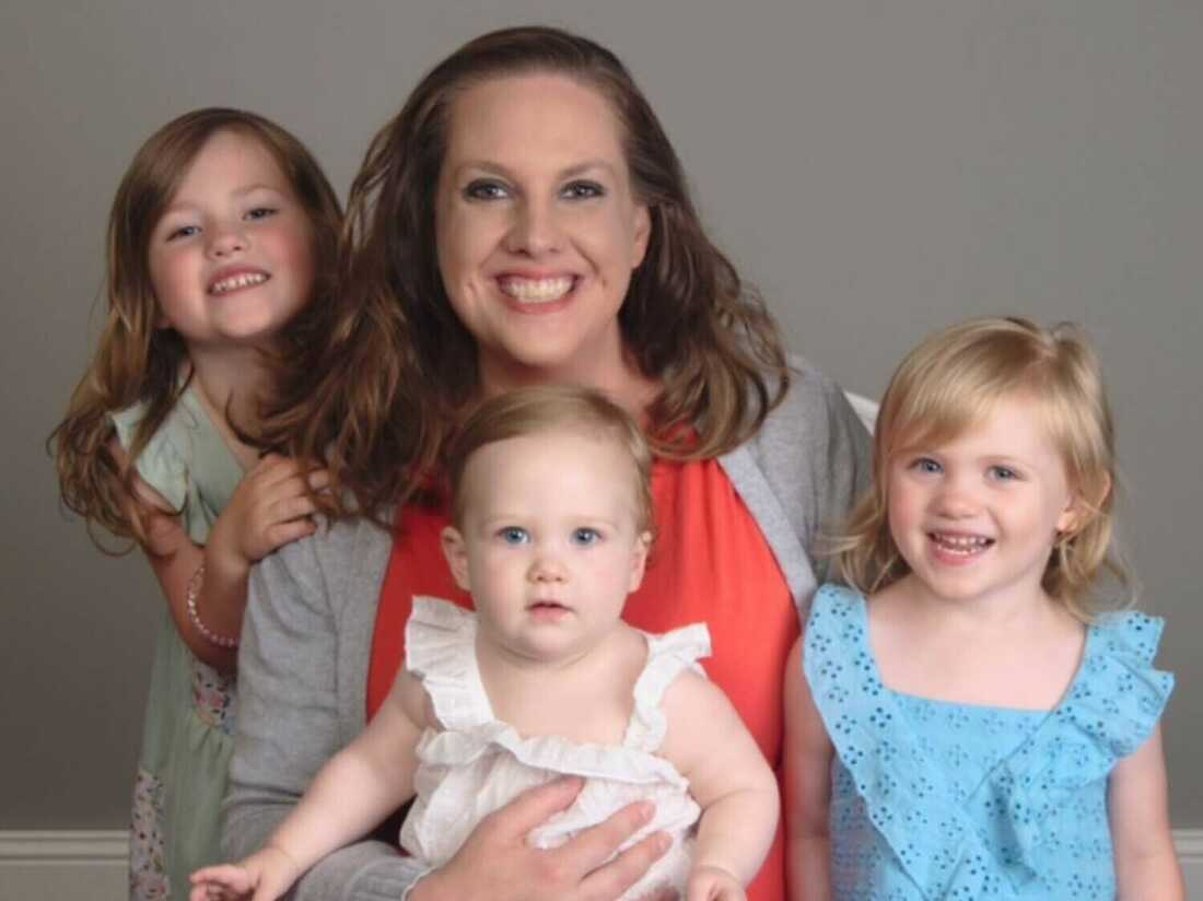 Stephanie Roth and her three children. Roth works full time but struggles to keep up with bills as prices rise. Like millions of Americans, she has found herself in mounting credit card debt. Stephanie Roth