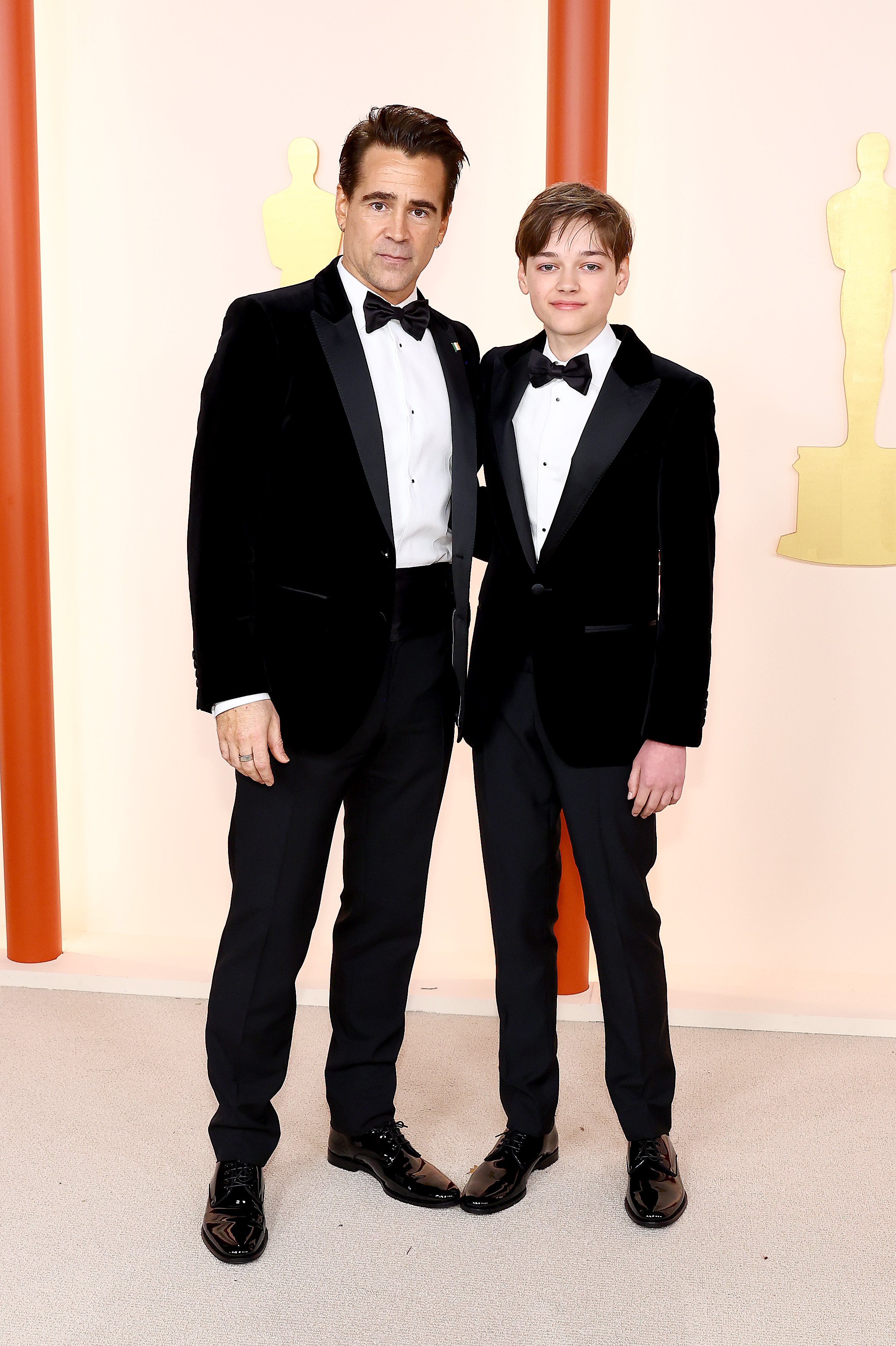 See all the red carpet looks from the 2023 Oscars 44 Colin Farrell and Henry Tadeusz Farrell