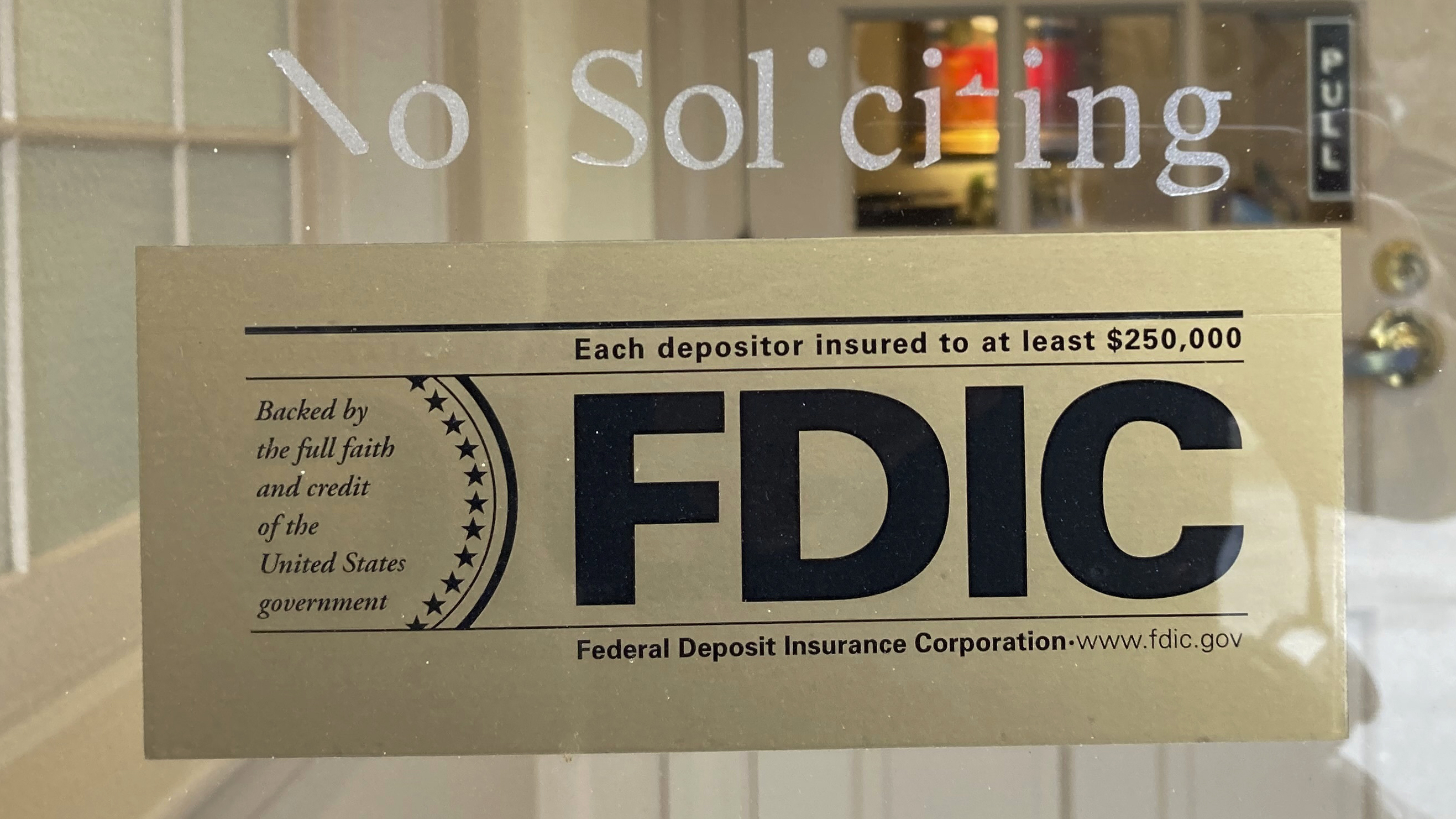 The FDIC was created exactly for this kind of crisis. Here's the