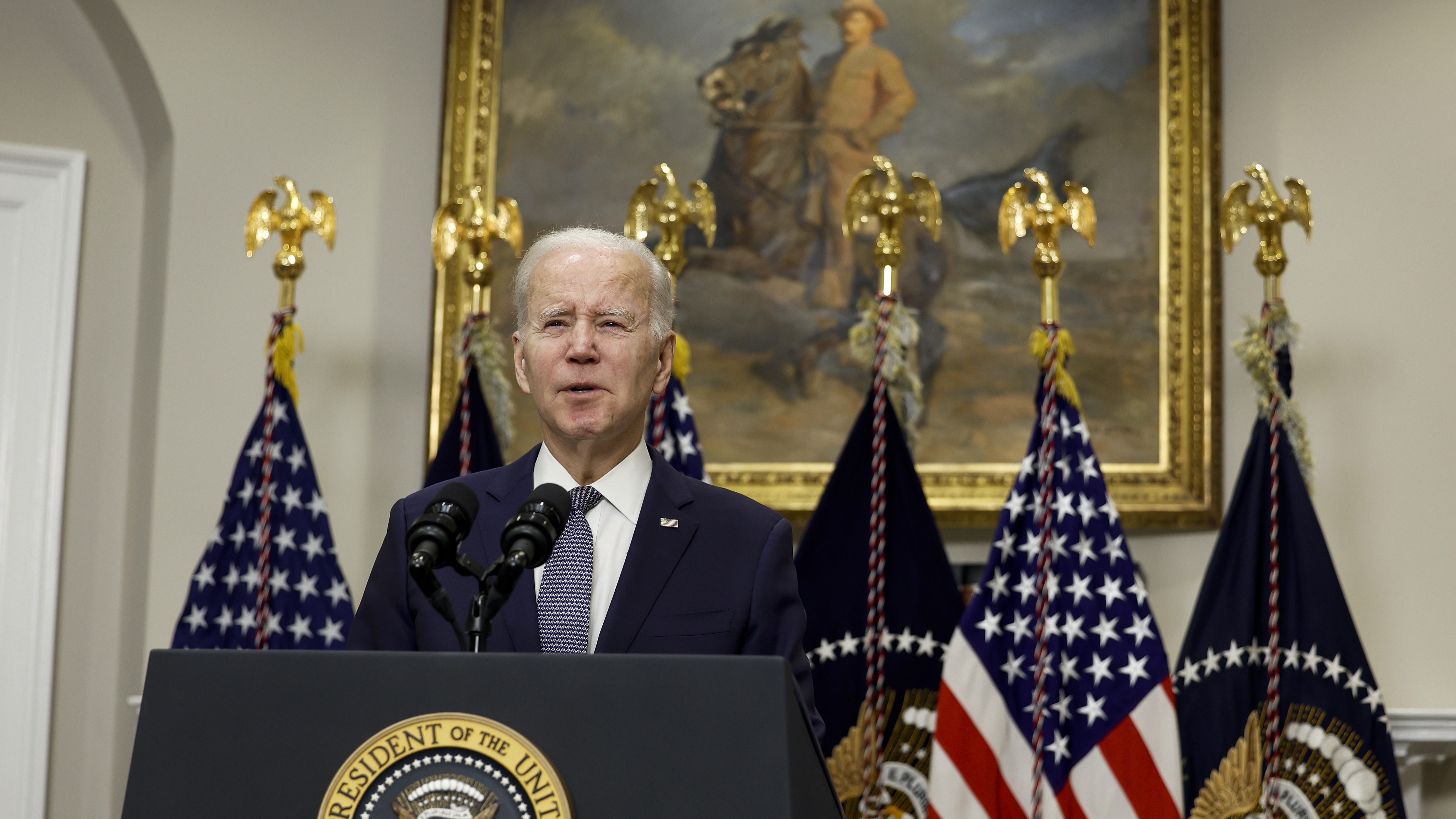 &quot;We must get the full accounting of what happened and why,&quot; President Biden said of the banking crisis, speaking in the Roosevelt Room of the White House on Monday. (Getty Images)