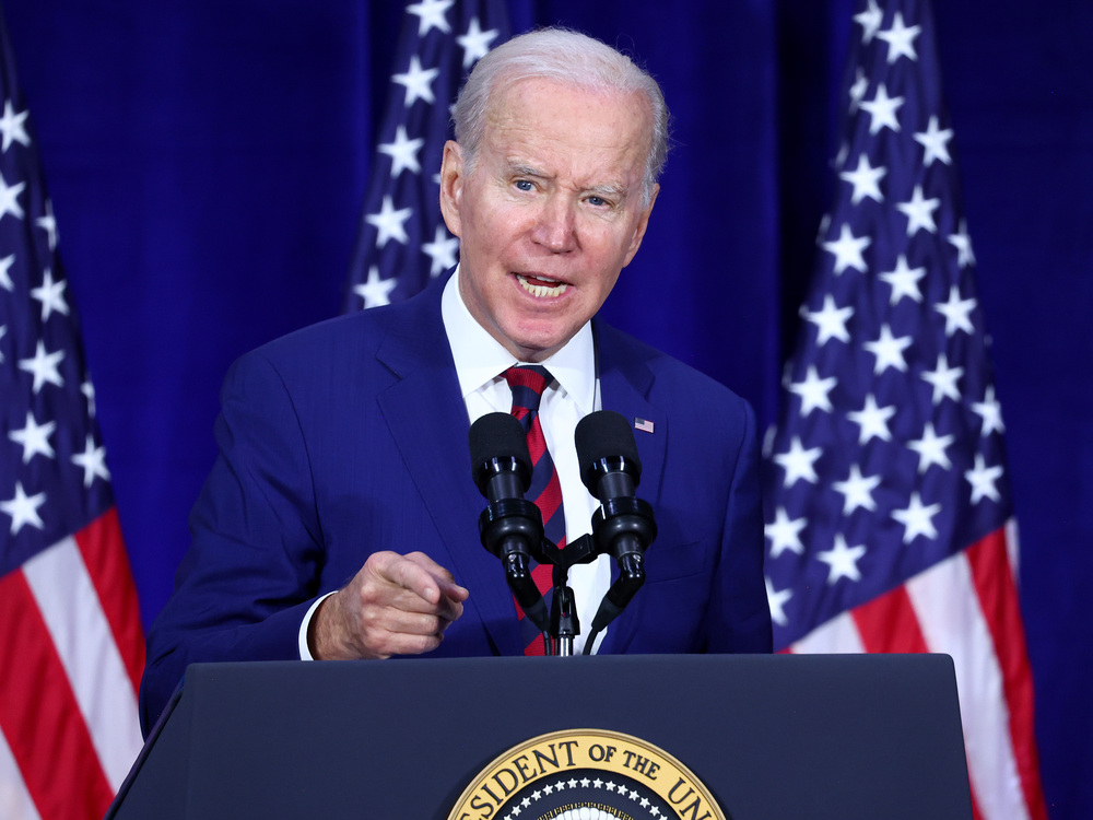 President Biden announced a new executive order in Monterey Park, Calif. Tuesday that he says will increase the number of background checks and provide support for communities impacted by gun violence. (Getty Images)