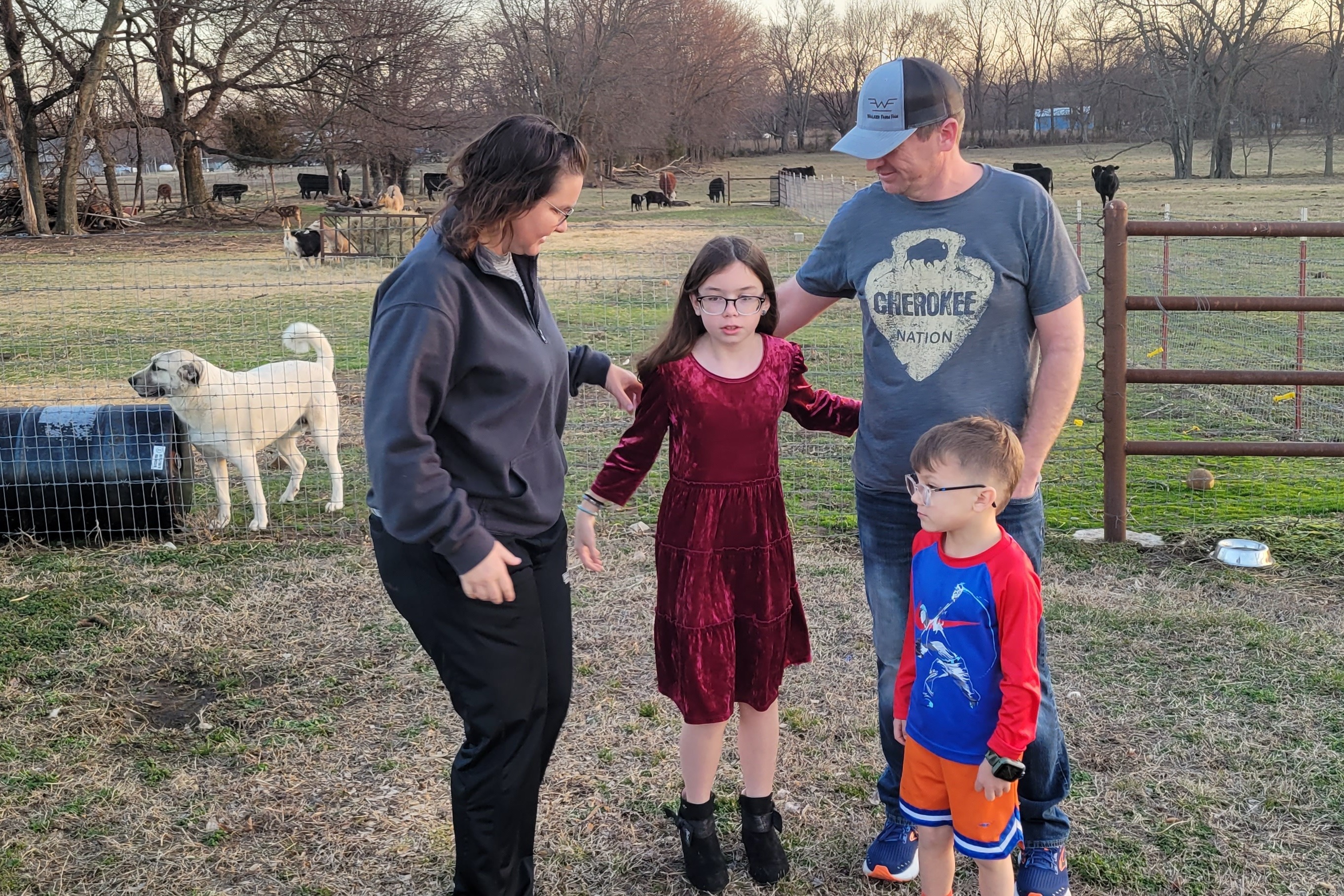 Mazzy, age 9, and Ransom, age 6, were adopted by Gary and Cassie Walker after their biological parents got caught up in the opioid epidemic. The Walkers have adopted or fostered nine Cherokee kids during the drug crisis. (NPR)