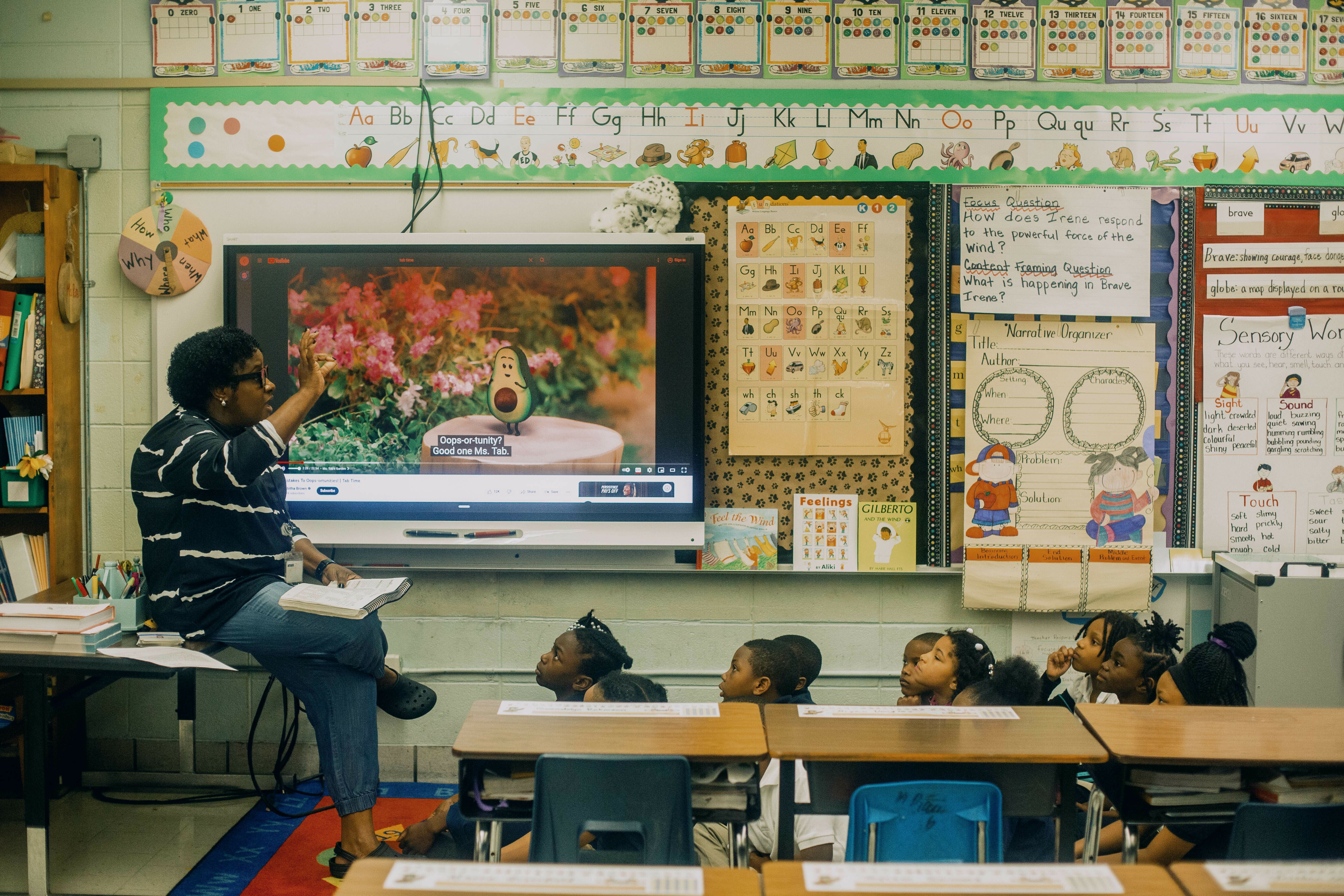 First-grade teacher Kimberly Pate is 52 and worked for nearly two decades as a classroom assistant. She is a student in the Mississippi Teacher Residency where she'll get a master's degree plus dual certification in elementary and special education, all for free. (Imani Khayyam for NPR)