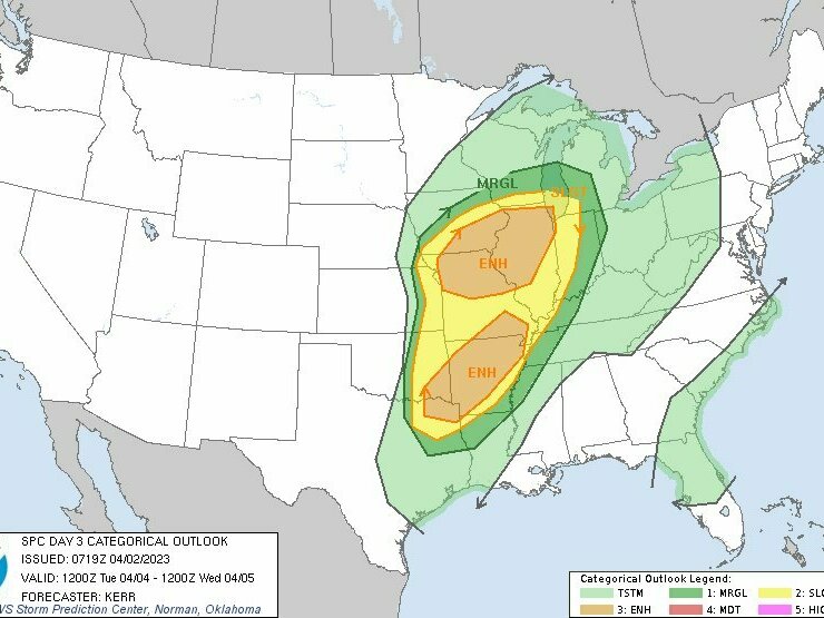 More storms and tornadoes have been forecast for the Midwest and South - Vimarsana News